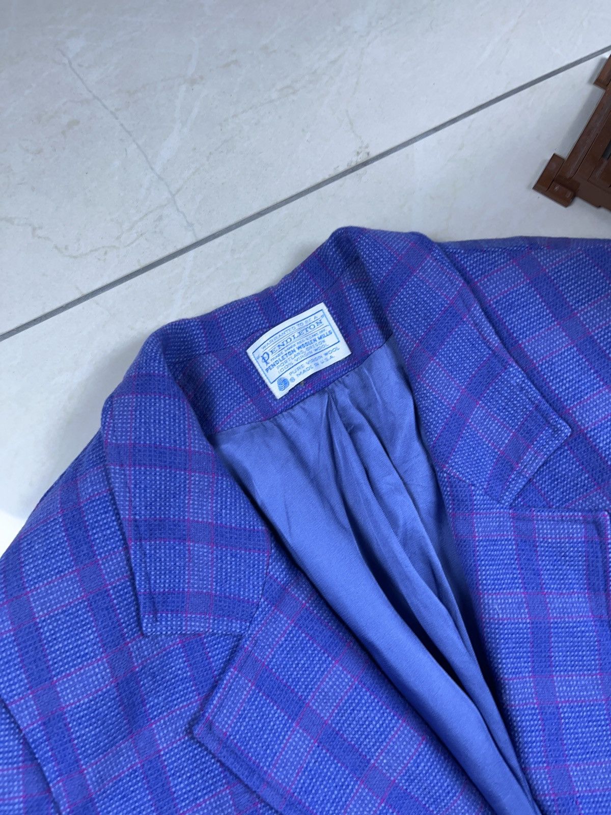 Pendleton ➕ vintage light purple 80s Pendleton made in usa blazer Size L / US 10 / IT 46 - 4 Thumbnail