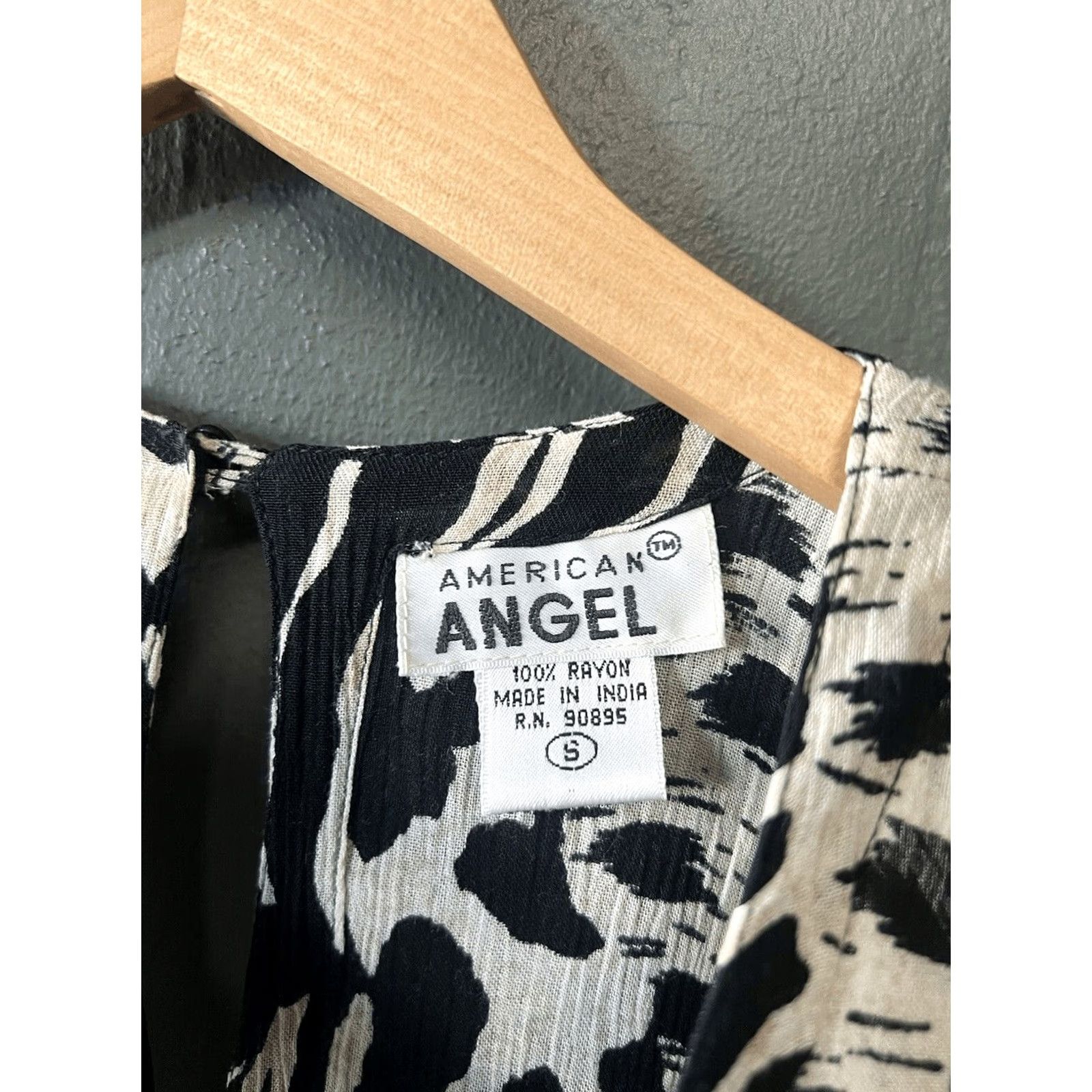 Vintage VINTAGE American Angel Womens Black Animal Print Sleeveless Slip Long Dress L Size L / US 10 / IT 46 - 3 Thumbnail