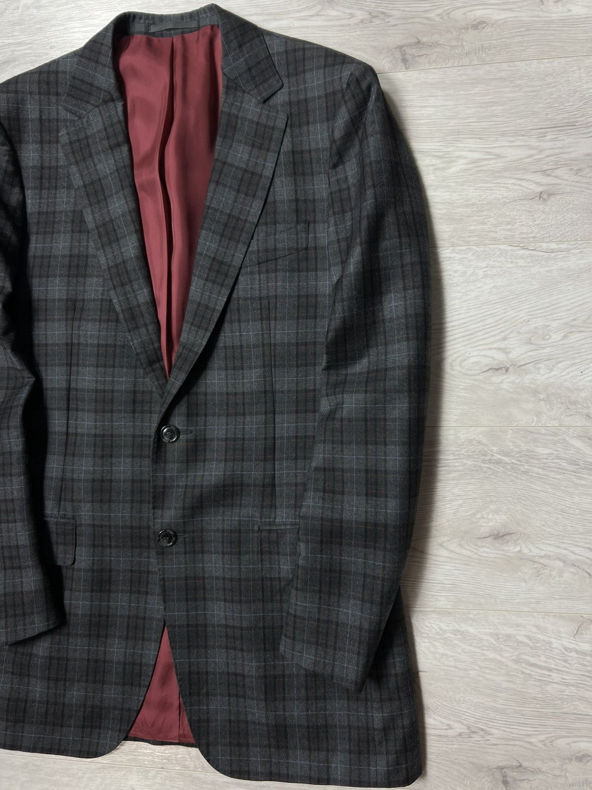 Suitsupply SUITSUPPLY Pure Wool Super 120’S Checked Blazer Jacket Sz 38 Size 38R - 10 Thumbnail