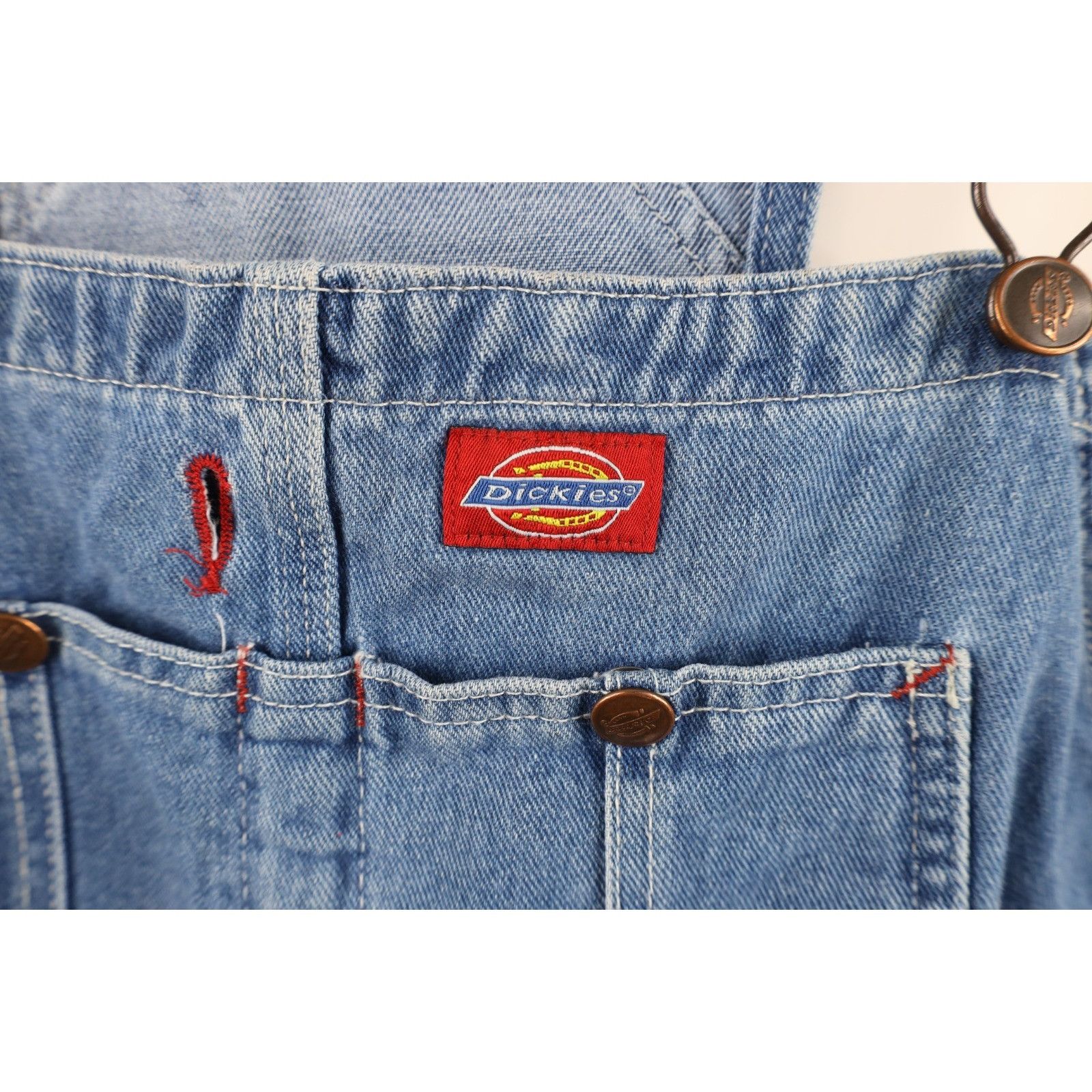 Dickies Deadstock Vintage 90s Dickies Spell Out Wide Leg Overalls Size US 44 / EU 60 - 6 Thumbnail