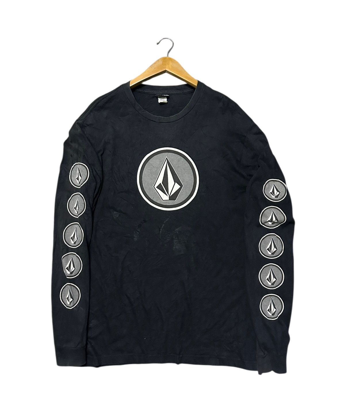 Volcom Vintage 90s Volcom side tape long sleeve tshirt Size US M / EU 48-50 / 2 - 3 Thumbnail