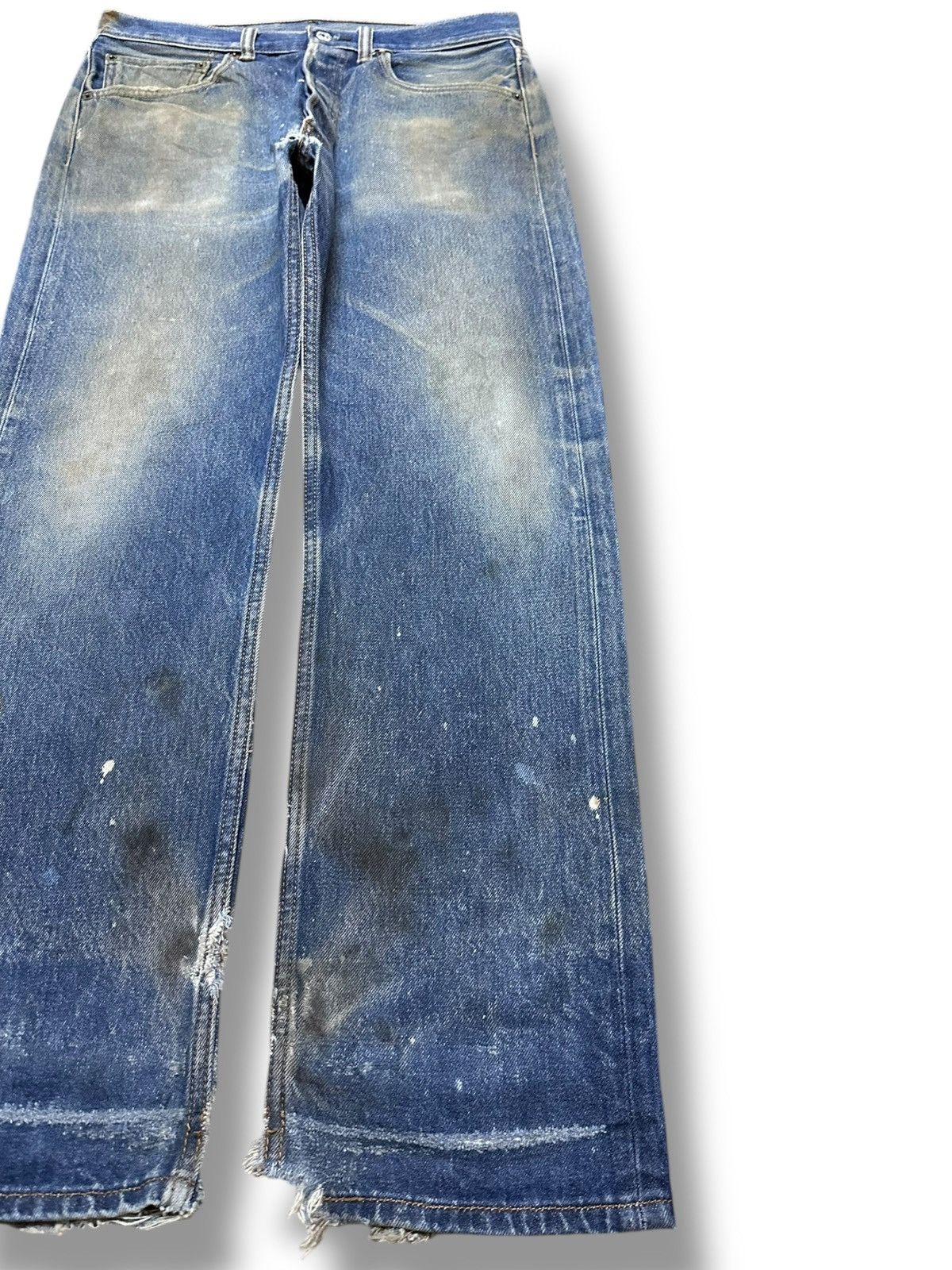 Levi's Vintage Clothing Vintage Levi’s 501 Mudwash Distressed Denim Size US 31 - 4 Thumbnail