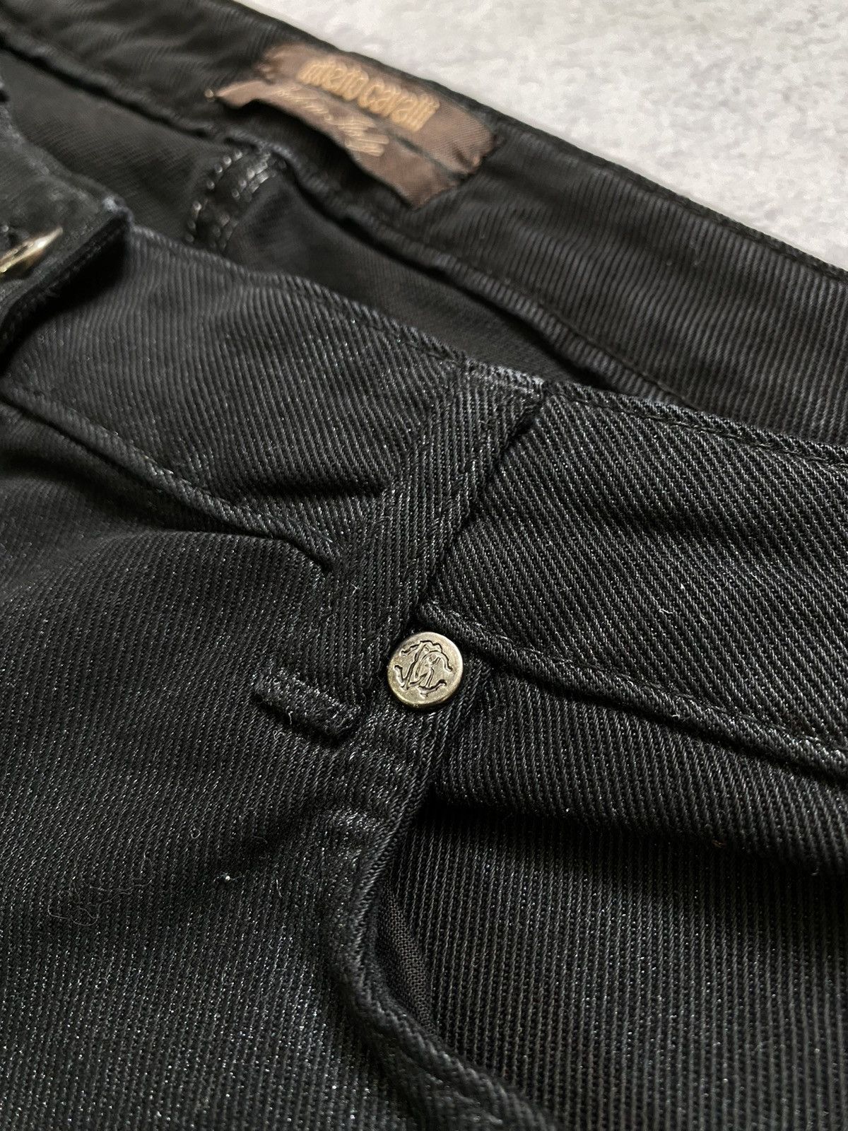 Roberto Cavalli Women’s Avant Garde Roberto Cavalli Denim Pants Size 42 Size 28" / US 6 / IT 42 - 8 Thumbnail