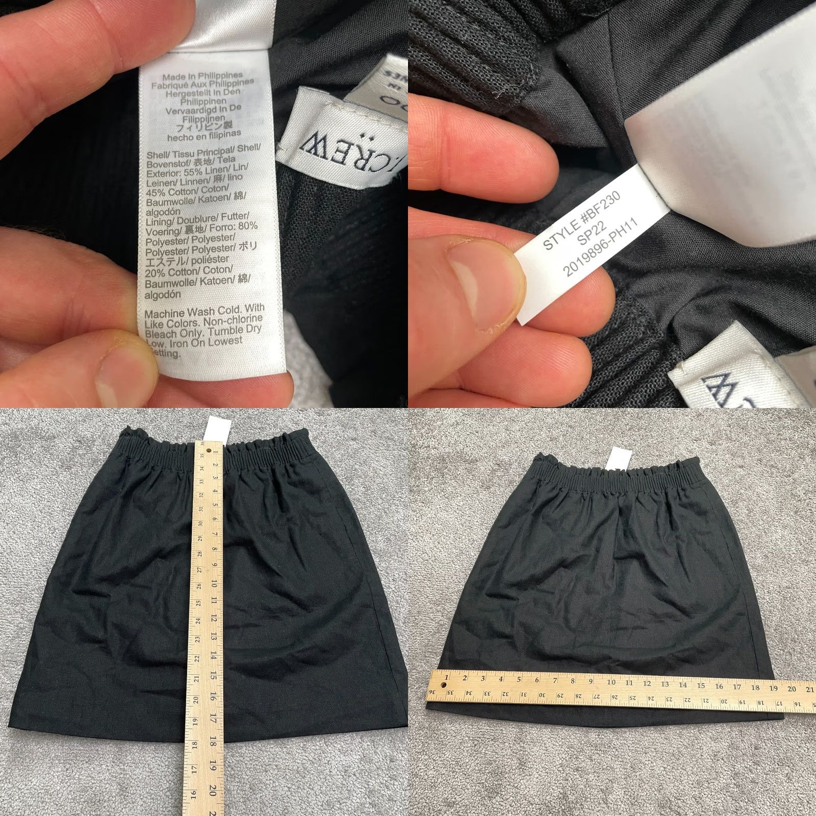 J.Crew J.Crew Wool Blend Pleated Pencil Skirt Women 00 Black Elastic Waist Pockets Skirt Knee Length Solid Wool Blends Vintage No 00 Womens Pencil Skirt Size 24" / US 00 / IT 34 - 8 Thumbnail
