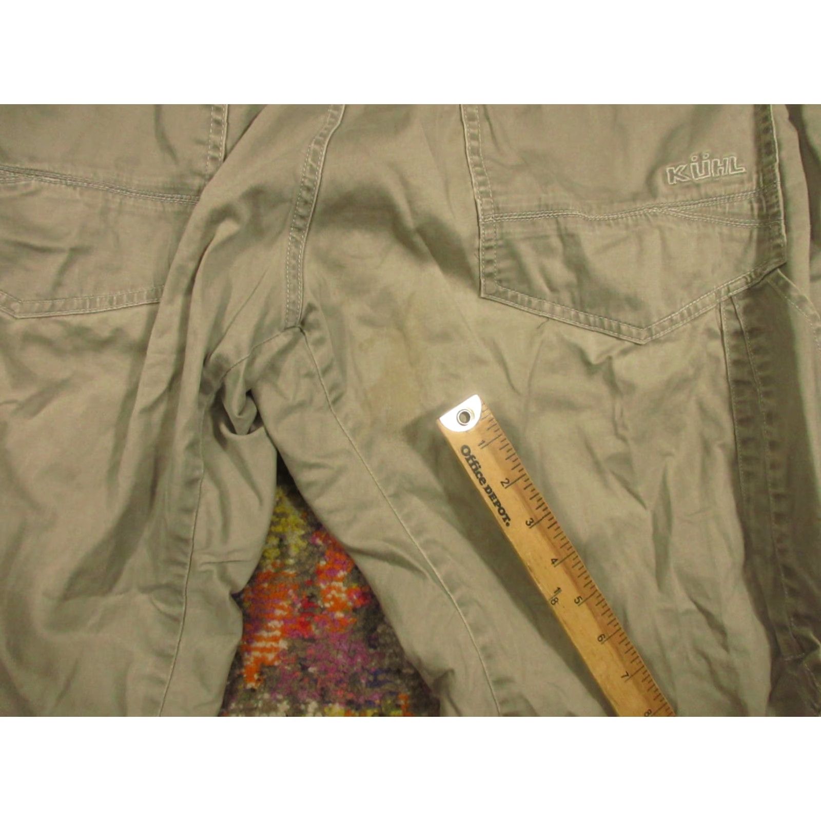 Vintage Kuhl Pants Mens 36x32 Tan Desperado Hiking Performance Stretch Cotton Khakis Regular Straight Leg Pockets Elastic Waist Brown 36 in Inseam Size US 36 / EU 52 - 8 Thumbnail
