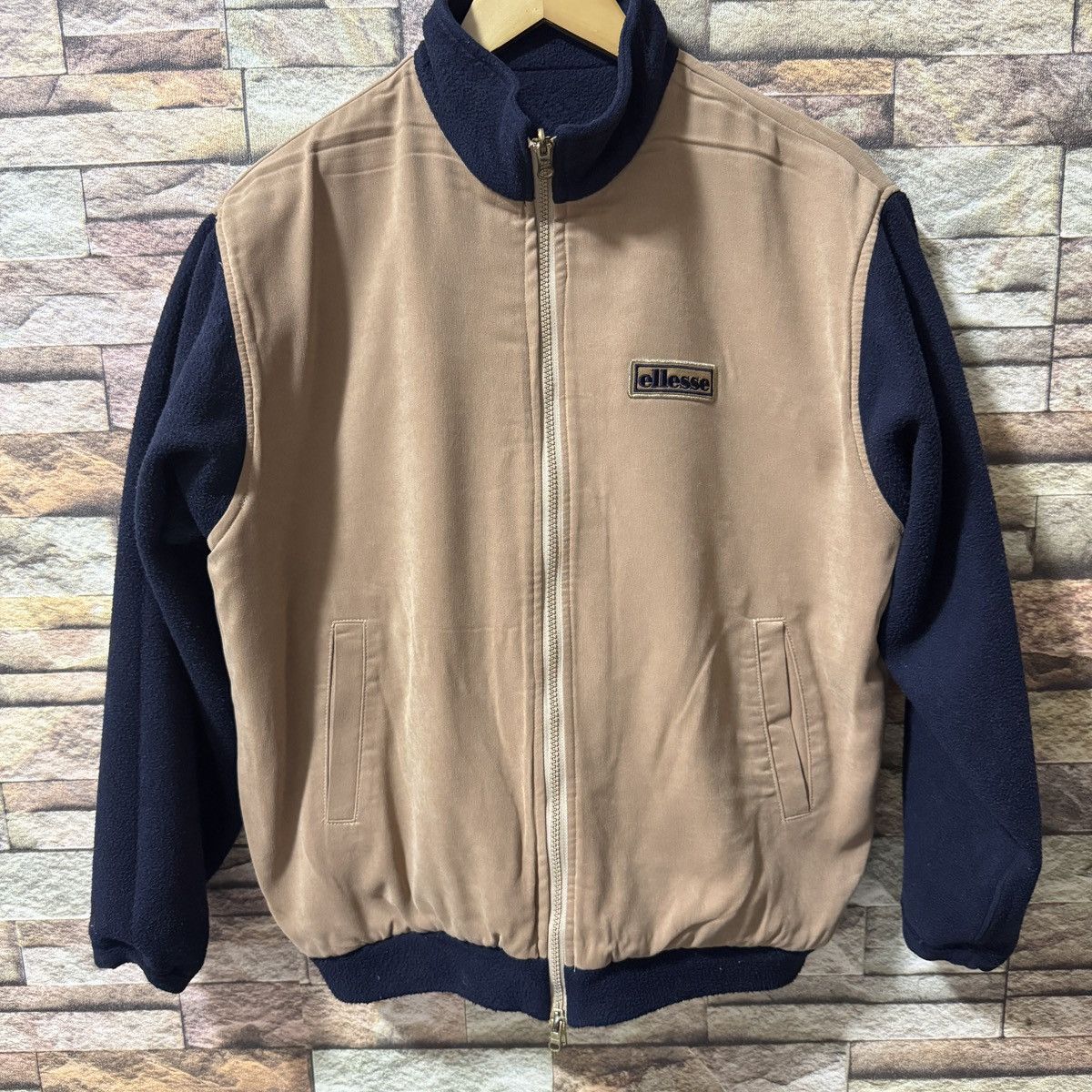 Ellesse × Vintage Vintage Ellesse Reversible Fleece Jacket Size US L / EU 52-54 / 3 - 5 Thumbnail