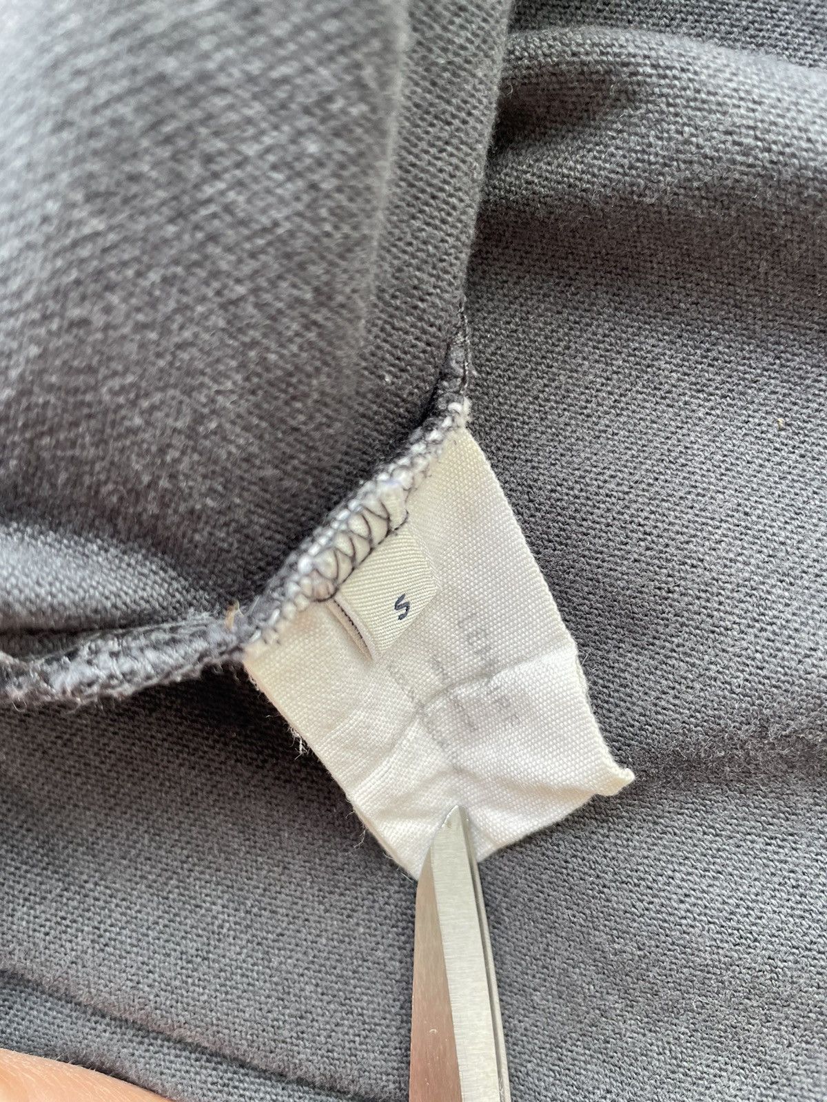 Christophe Lemaire × Lemaire Lemaire Dark Grey Black Heavy Cotton T-shirt Oversize S Size US S / EU 44-46 / 1 - 6 Thumbnail