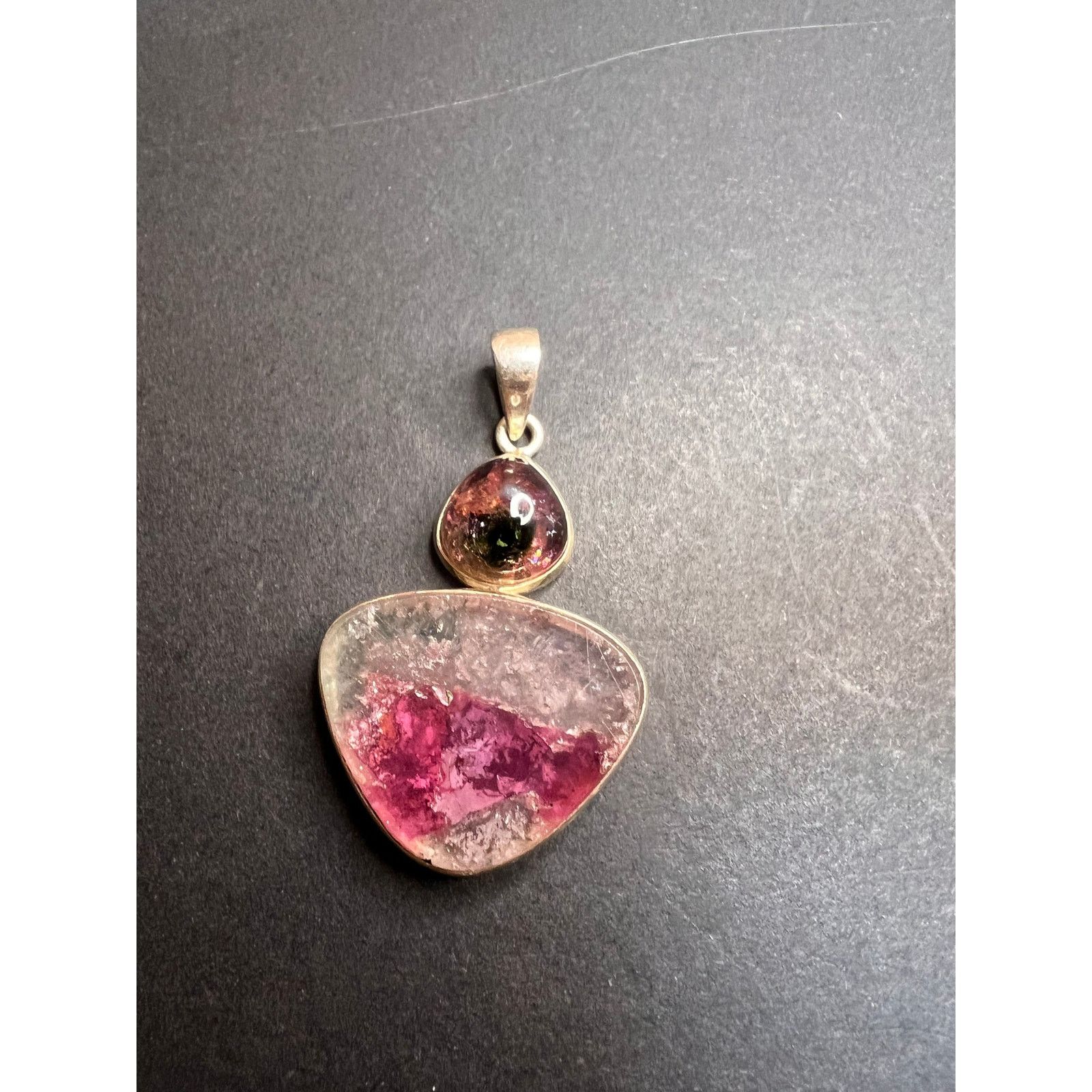 Other NEW Watermelon Tri color tourmaline 925 pendant 11.02 grams Size ONE SIZE - 12 Thumbnail
