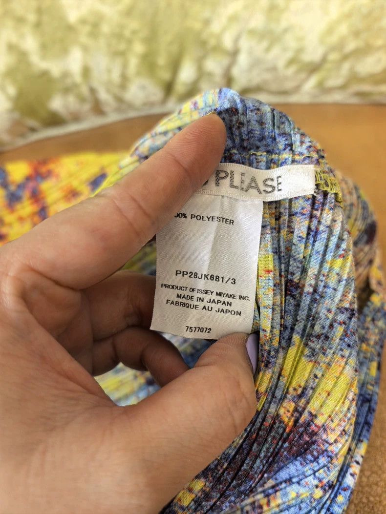 Issey Miyake Issey Miyake size:3 Yellow and blue color-matched starry s Size XS / US 0-2 / IT 36-38 - 3 Thumbnail