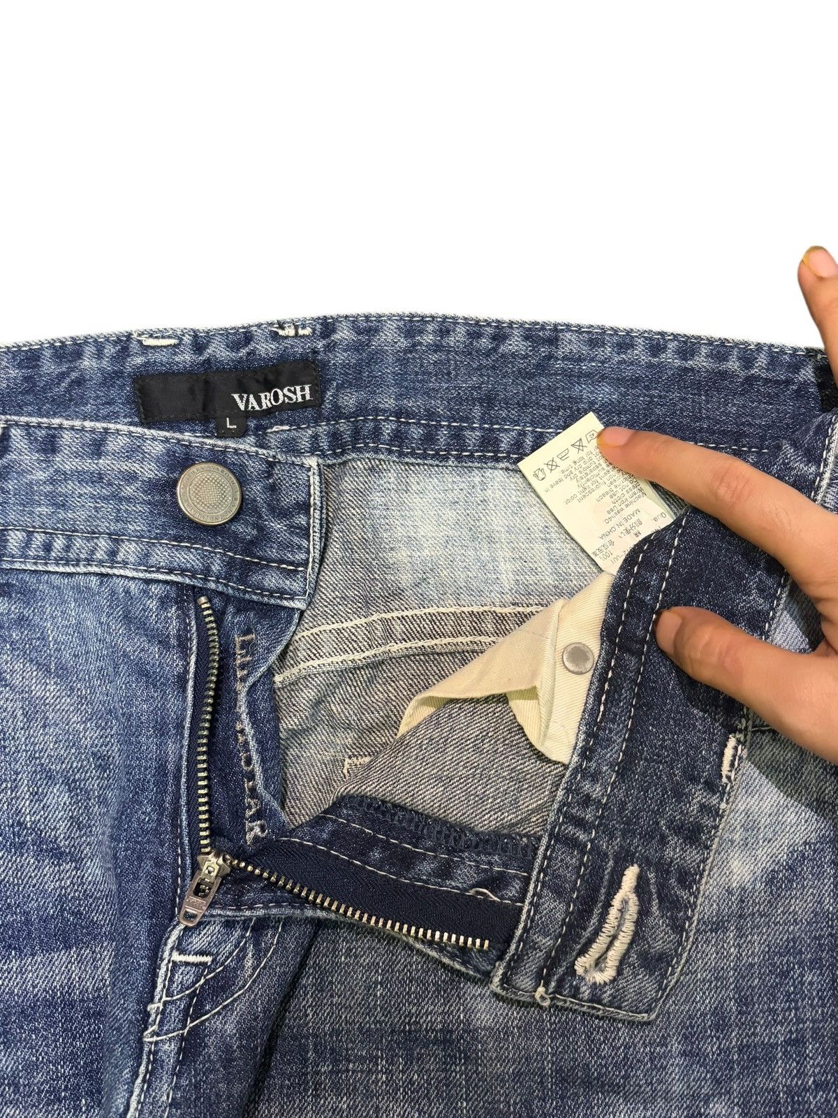 Ksubi Vintage Japanese Brand Faded Wash Distressed Jeans Size 33" - 5 Thumbnail