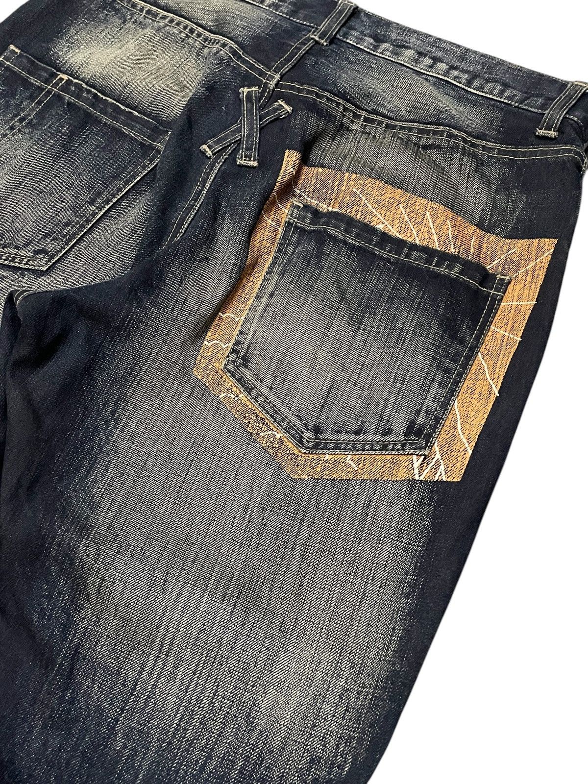 PPFM PPFM Booze & Pills & Powders Double Waist Mud Wash Jeans Size US 32 / EU 48 - 22 Thumbnail