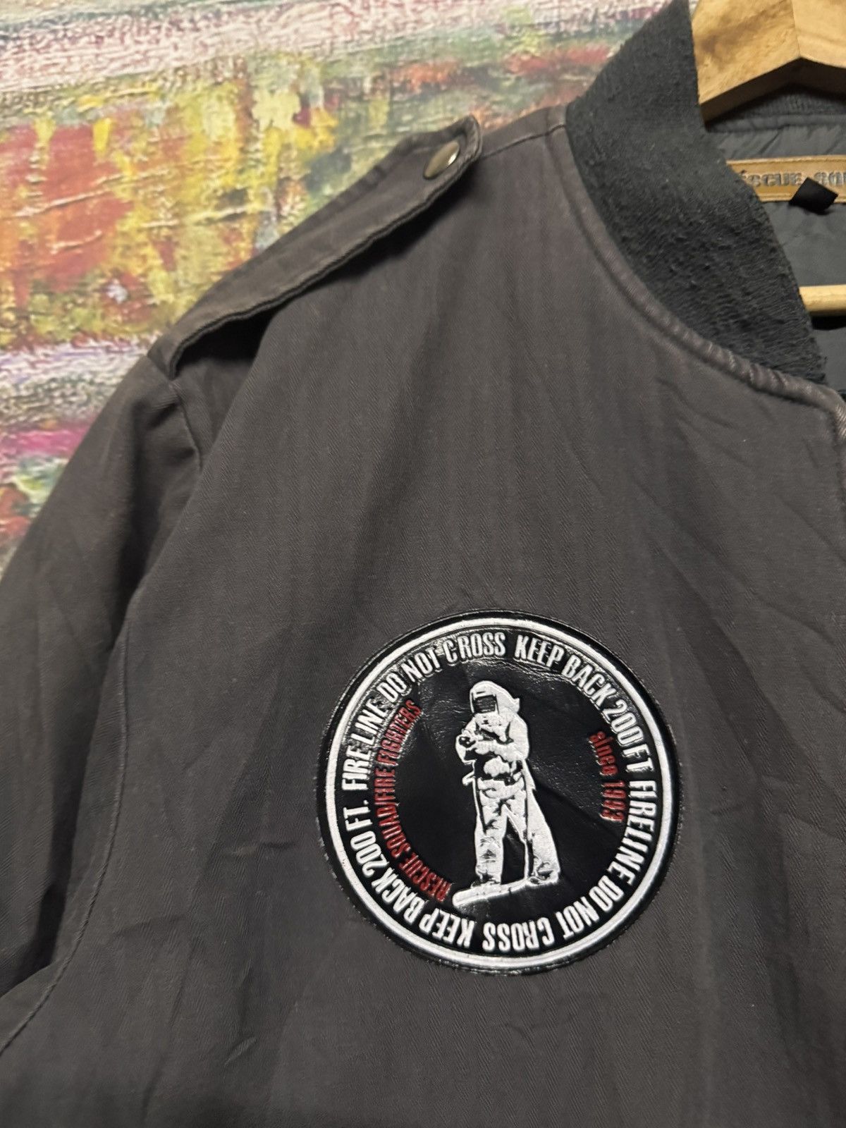 Japanese Brand Rescue Squad Bomber jacket Size US L / EU 52-54 / 3 - 6 Thumbnail