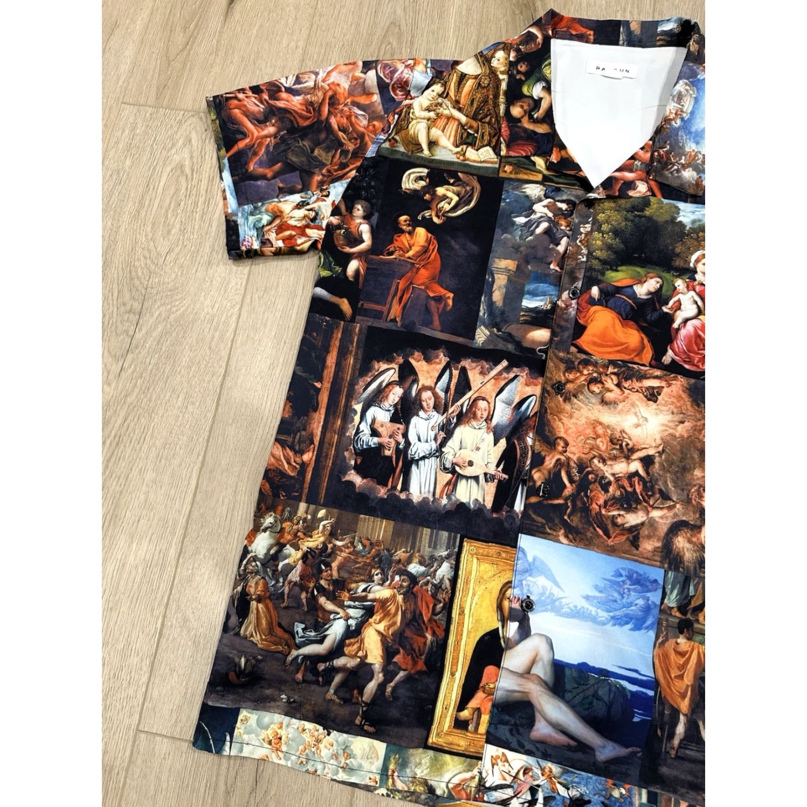 Pacsun PacSun Shirt Mens L Colorful All Over Print Button Up Art Mona Lisa Casual Short Sleeve Collared Geometric Multicolor Size US L / EU 52-54 / 3 - 3 Thumbnail