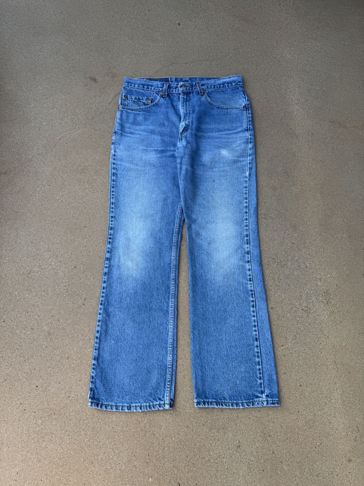 Levi's Vtg 90’s Levi’s 517 Red Tab Bootcut Flare Denim Jeans 32x30 Size US 32 / EU 48 - 1 Thumbnail