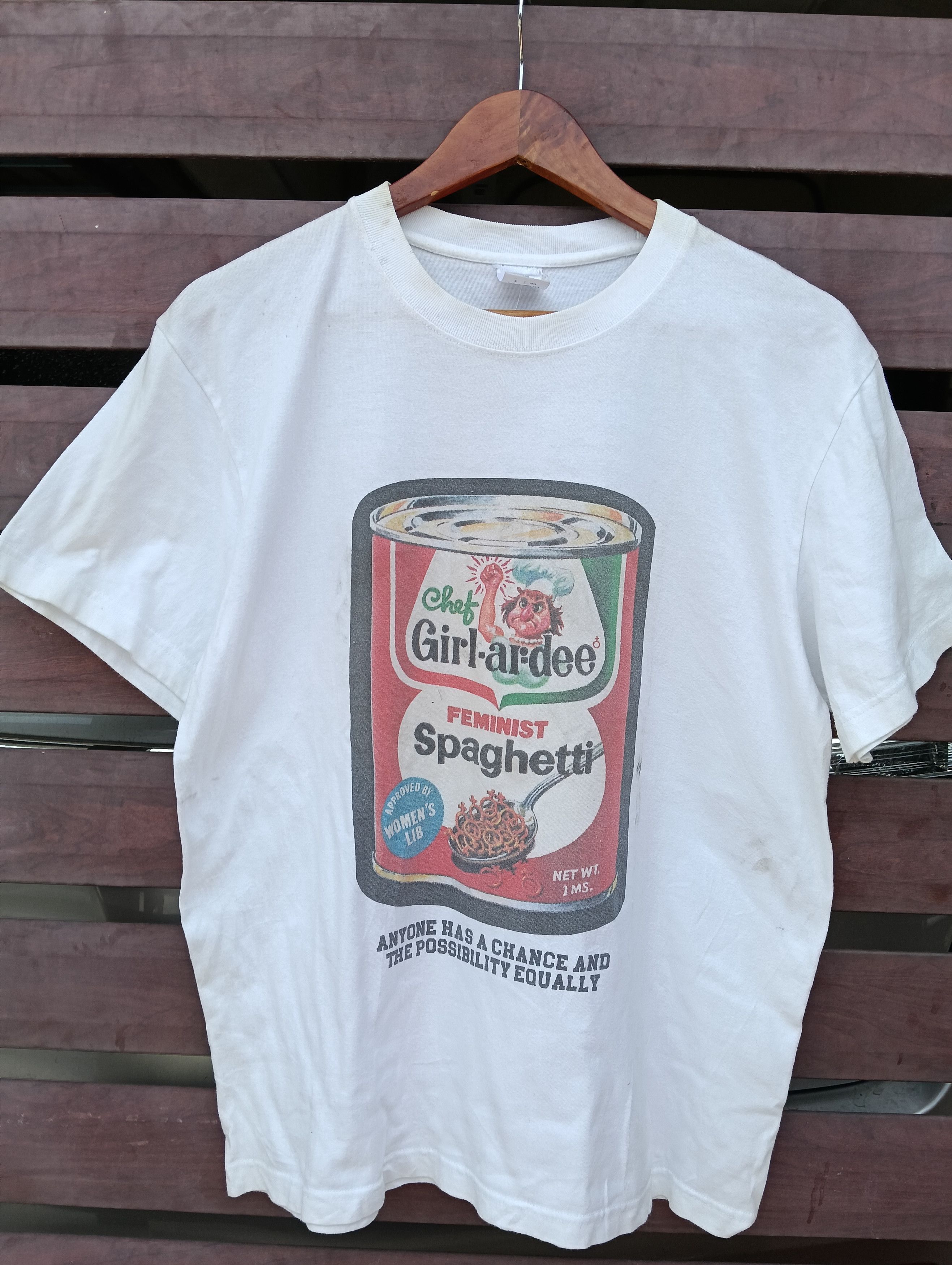Spaghetti Boys Chef girl ardee spaghetti white Tshirt. Size US L / EU 52-54 / 3 - 1 Thumbnail