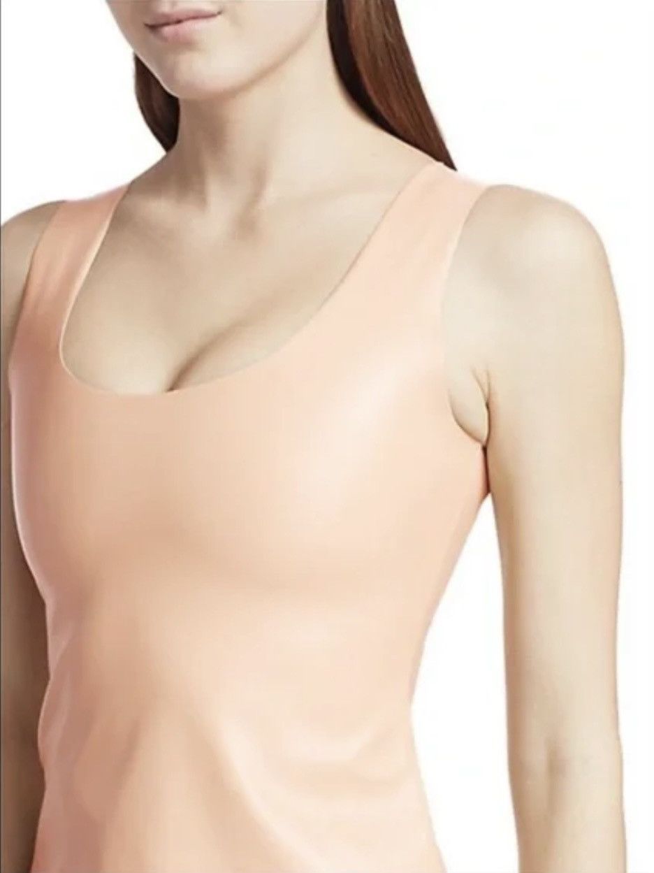 A.W.A.K.E. MODE Faux Leather Tank in Nude Size S / US 4 / IT 40 - 3 Thumbnail