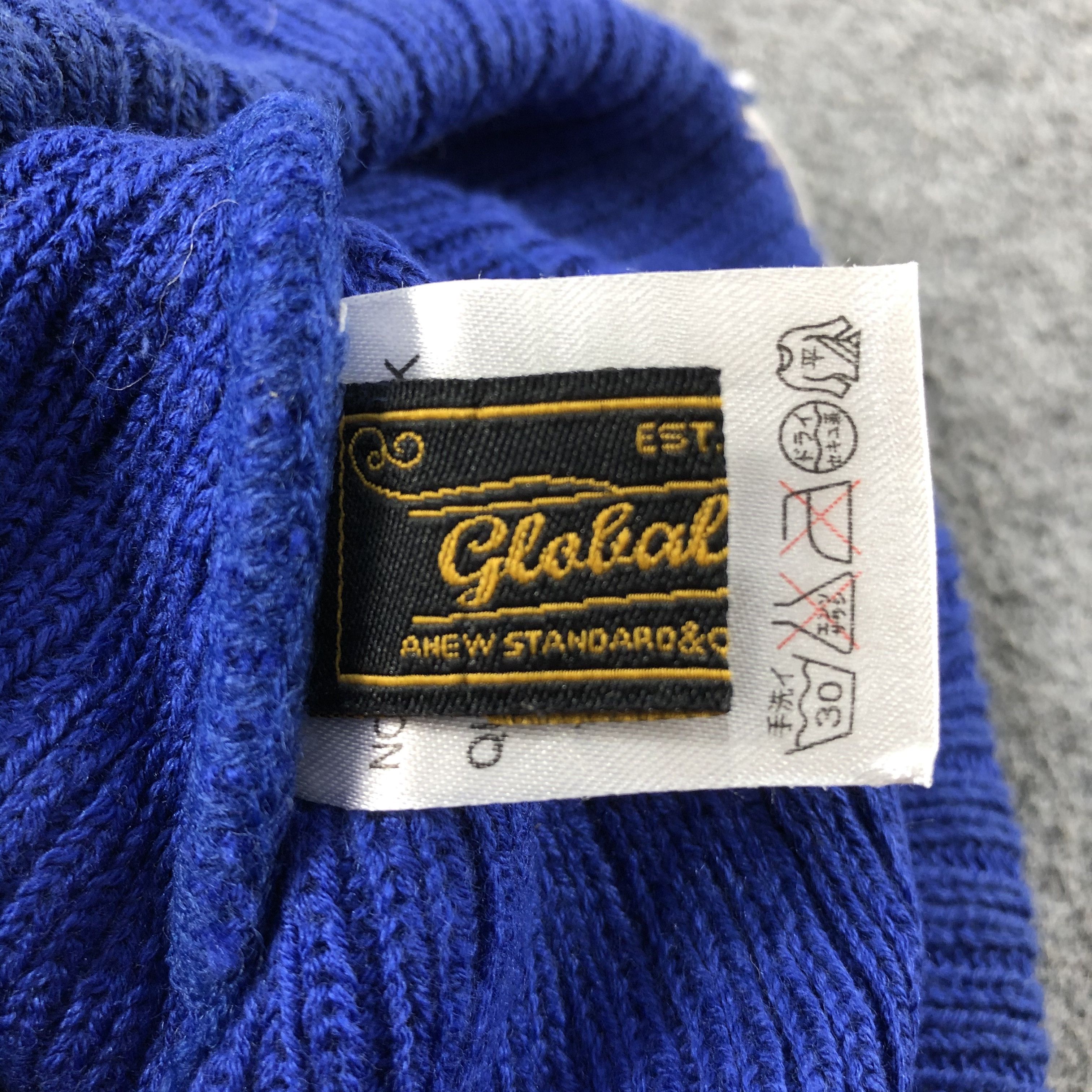 Global Work Global Work Blue Beanie Snowcap Snow Hat B463 Size ONE SIZE - 6 Thumbnail