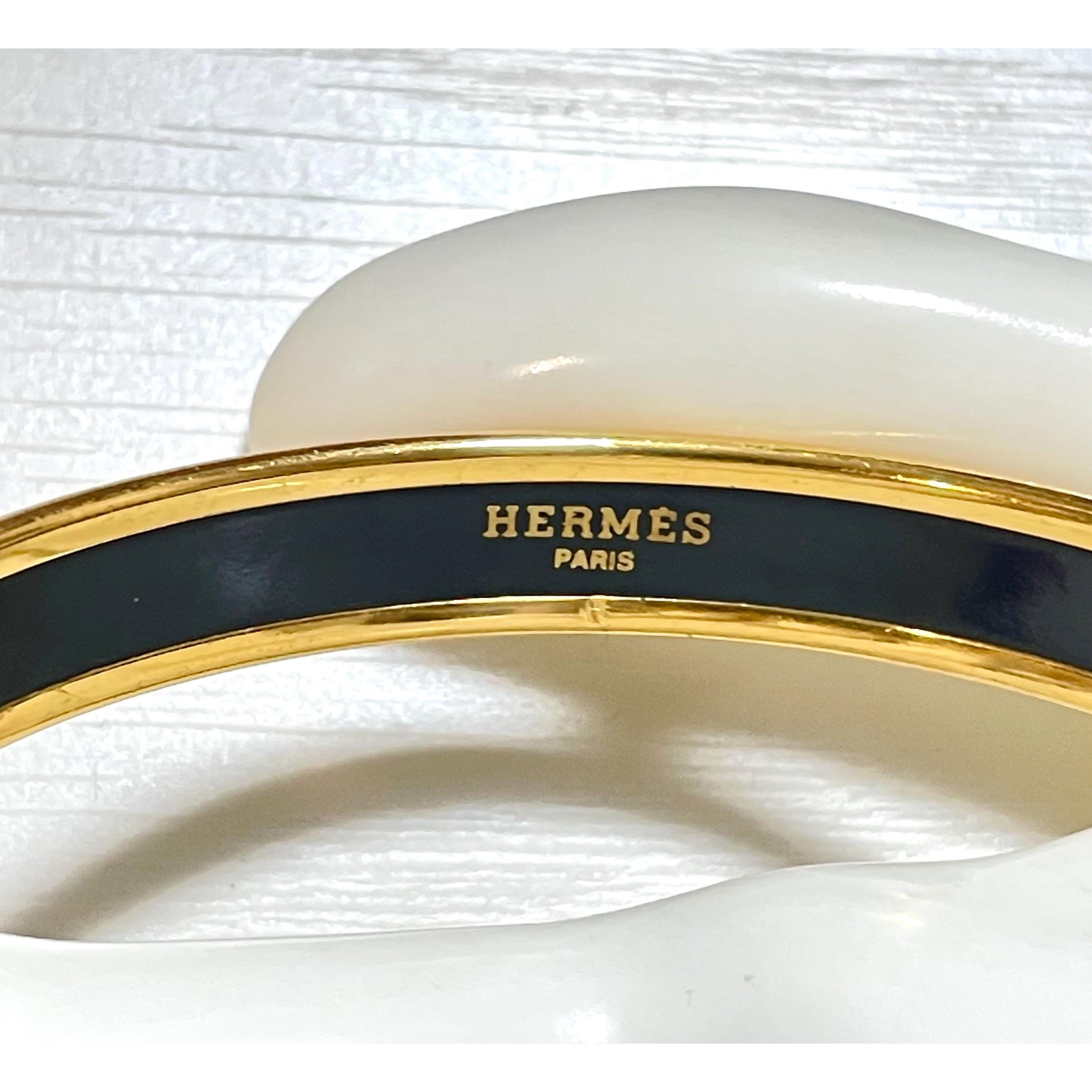 Hermes Vintage Hermes yellow cloisonne enamel bangle with star Size ONE SIZE - 4 Thumbnail