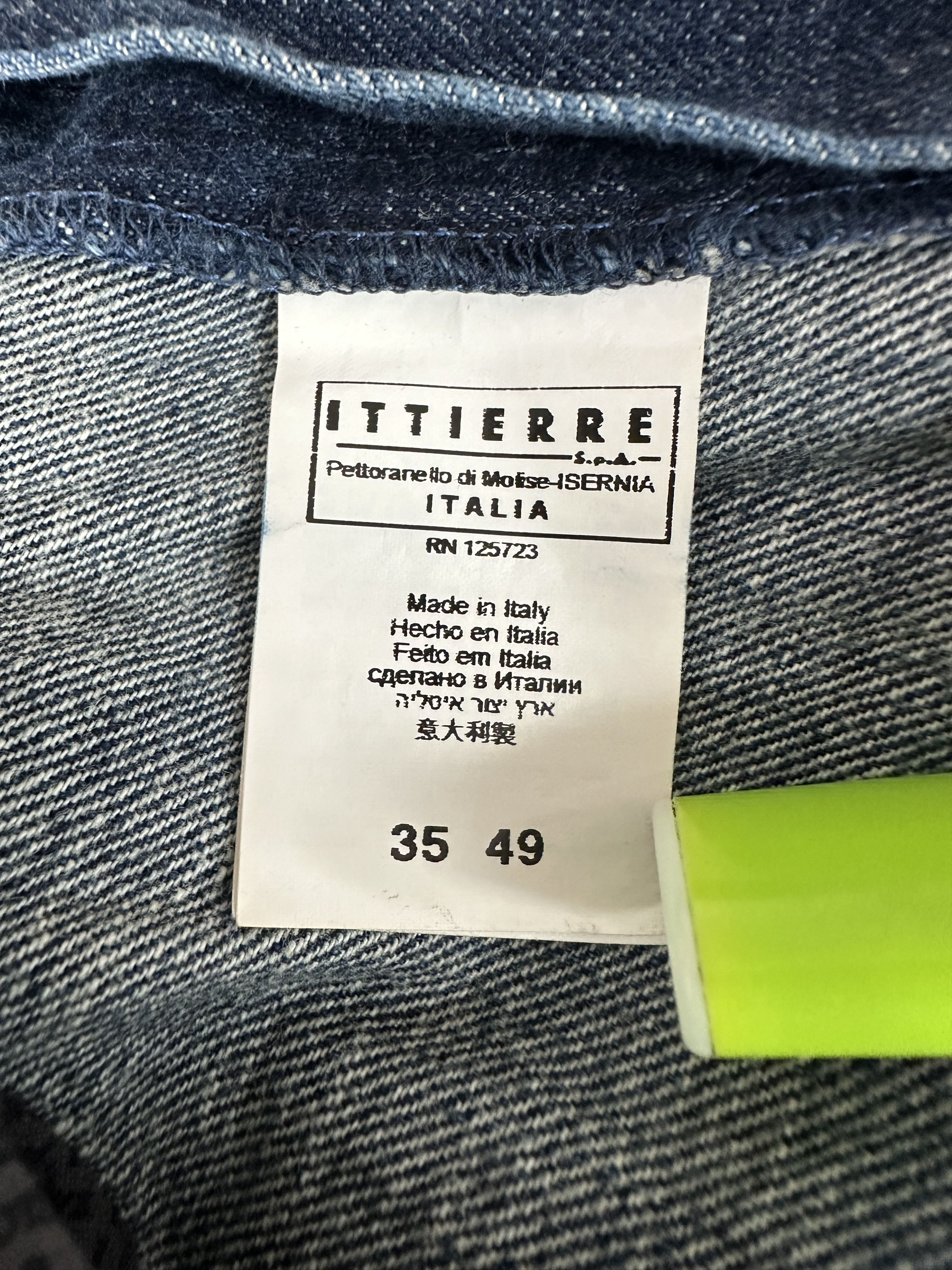 John Galliano SS11 Galliano Newspaper Print Dark Navy Skinny Fit Denim Size US 35 - 11 Thumbnail