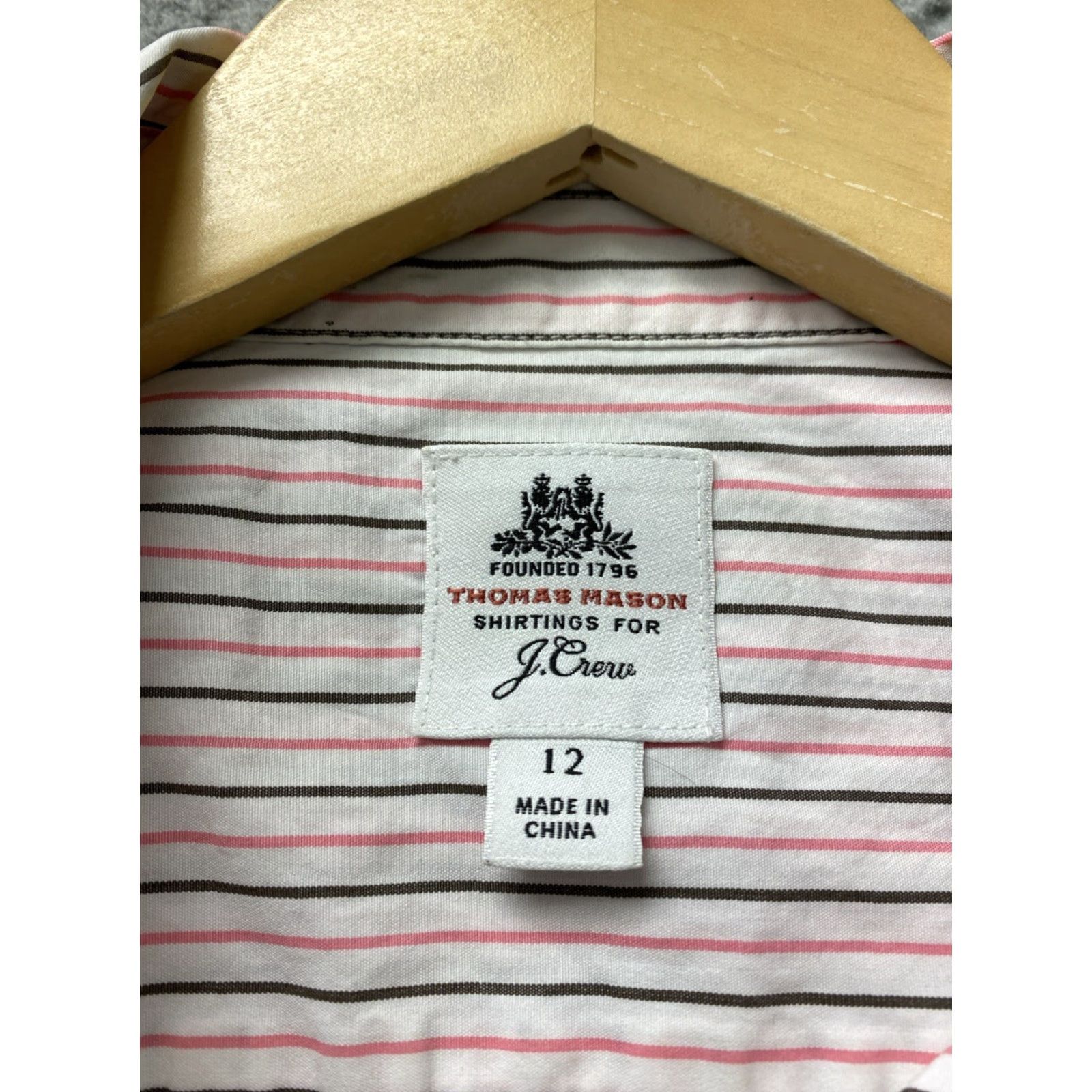 J.Crew J. Crew Button Shirt Women's 12 Multicolor Striped Long Sleeve Casual Workwear Button-Up Shirts Mens? Size XL / US 12-14 / IT 48-50 - 4 Thumbnail
