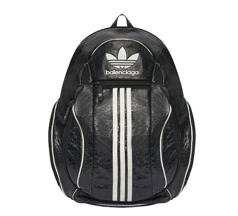 Adidas × Balenciaga 💥LIMITED💥Balenciaga X Adidas Stripes Leather Backpack Size ONE SIZE - 1 Thumbnail
