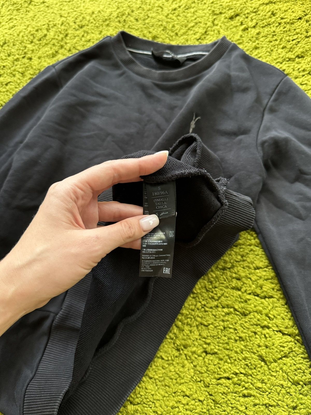 Allsaints × Designer AllSaints avant garde black sweatshirt Size US S / EU 44-46 / 1 - 5 Thumbnail