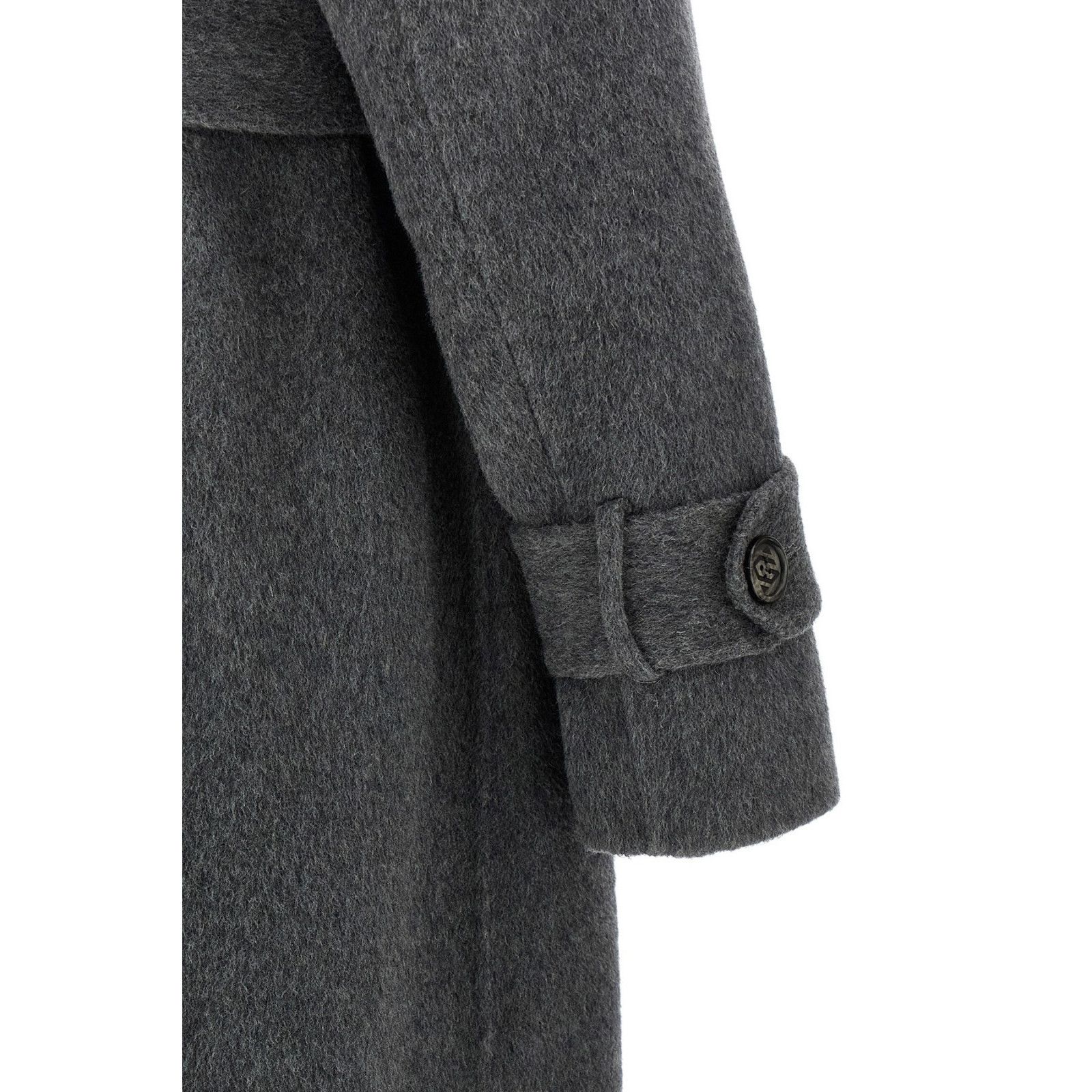 Other GIUSEPPE DI MORABITO Gray Wool Long Coat Jacket New & Authen Size S / US 4 / IT 40 - 4 Thumbnail