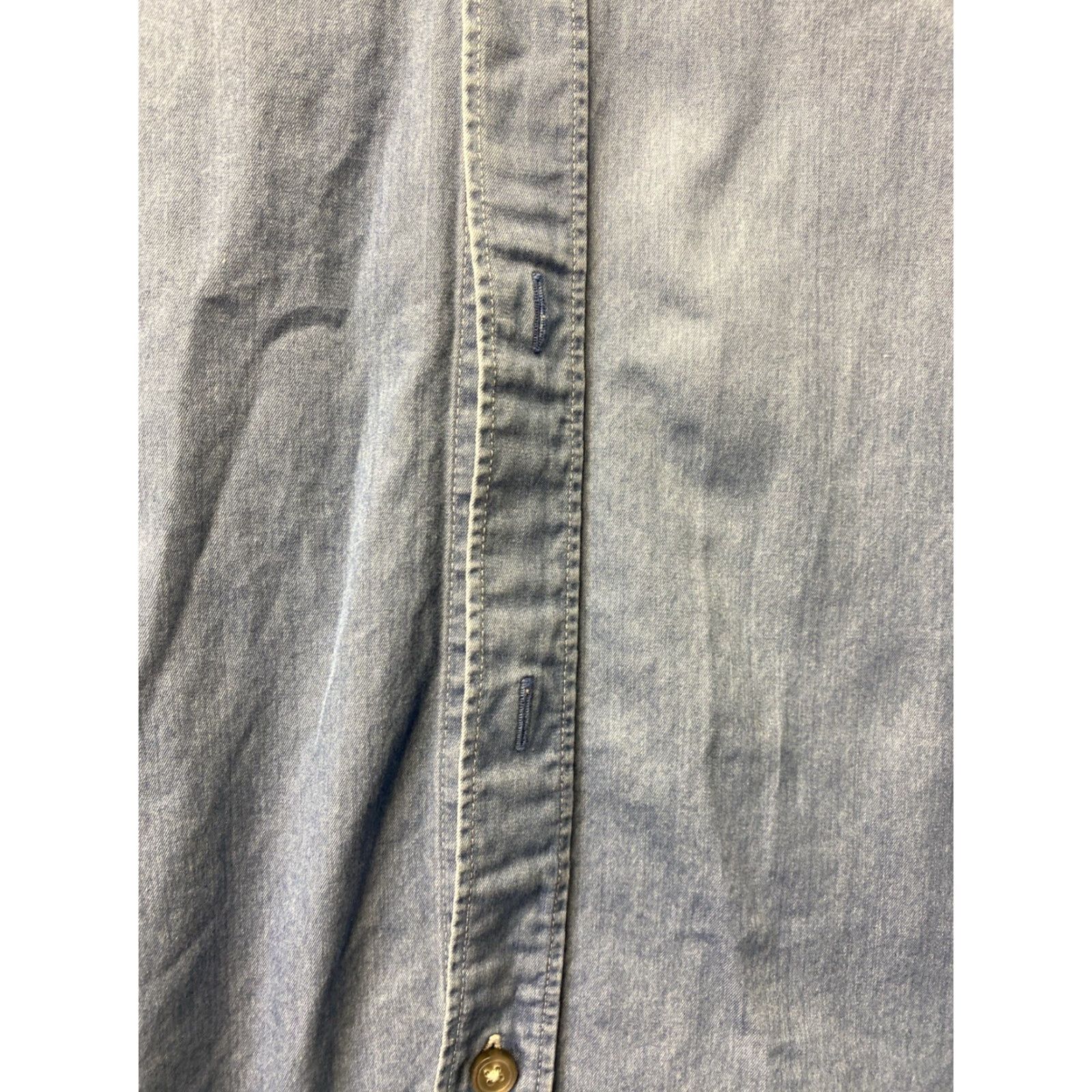 Hugo Boss VINTAGE HUGO BOSS Men Denim Shirt Casual Slim Fit Long Sleeve Button-Up Size XL Blue Size US XL / EU 56 / 4 - 4 Thumbnail