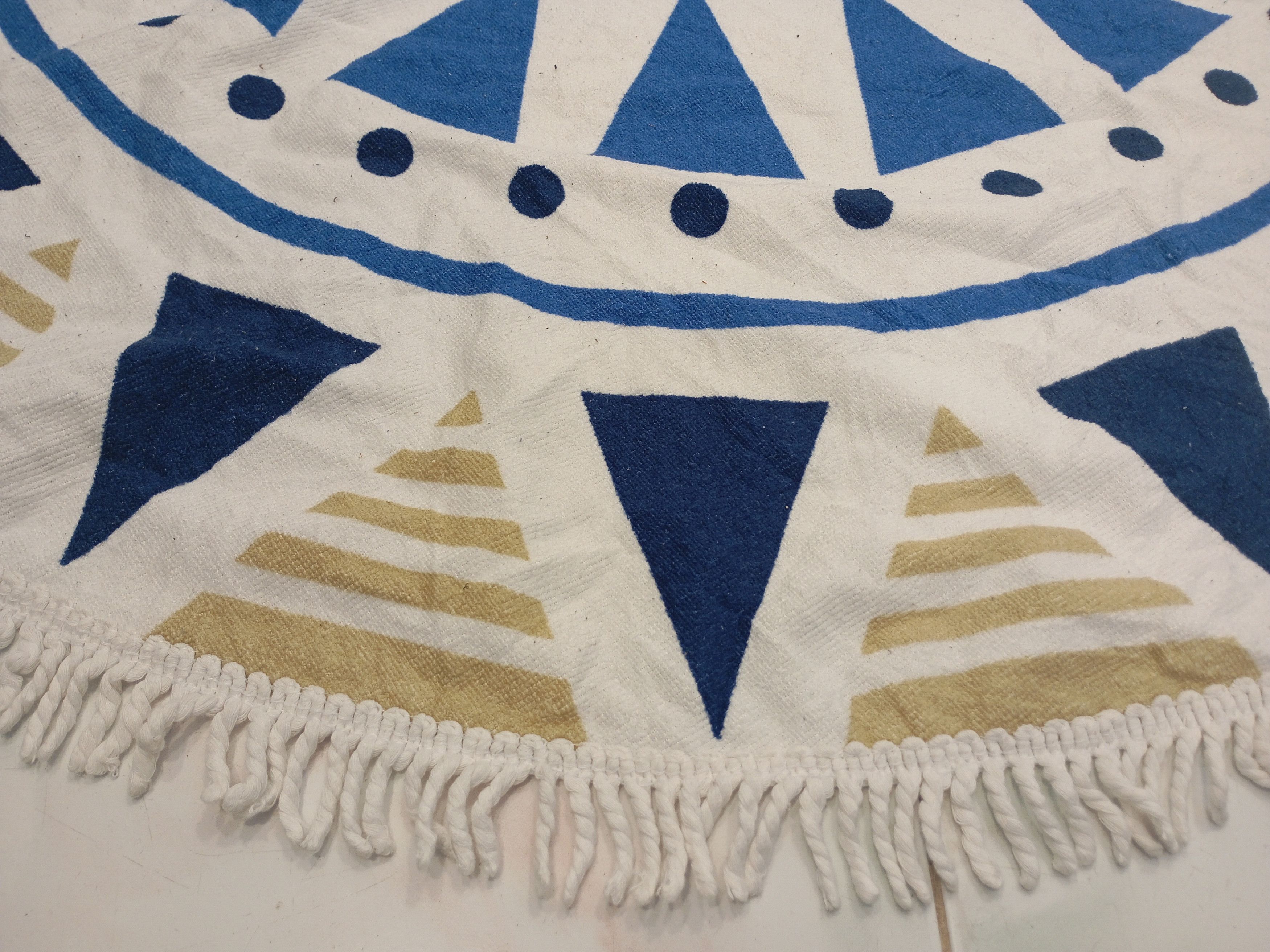 Native Native Navajo Round Tablecloth Round Beach Towel Size ONE SIZE - 3 Thumbnail