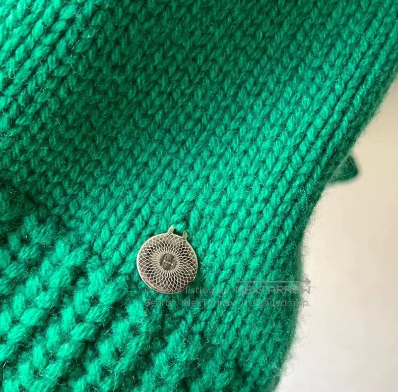 Hermes Hermes Green cashmere sweater Size XXS / US 00 / IT 34 - 4 Thumbnail