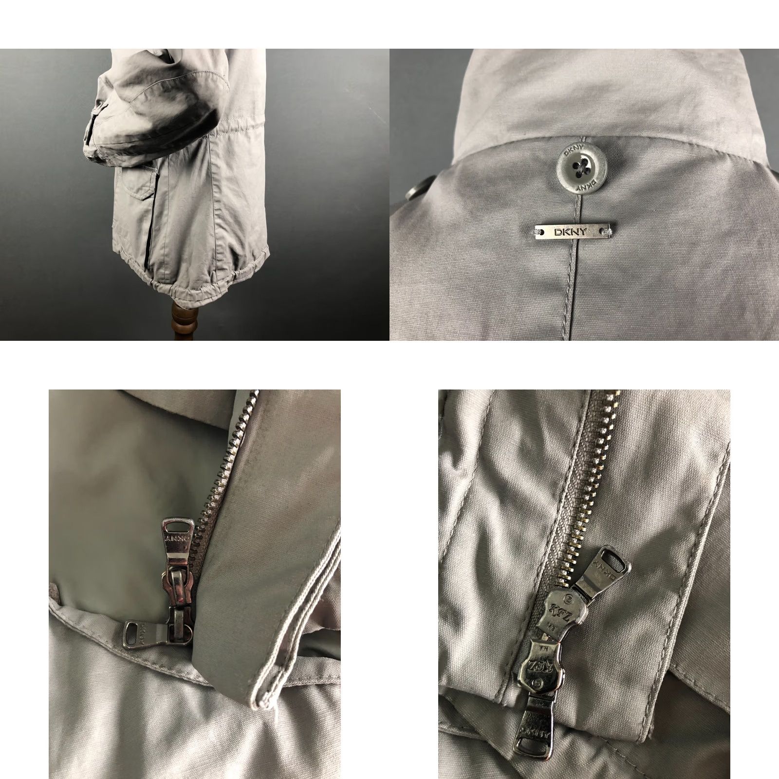 Donna Karan Donna Karan Men's Full Zip Jacket L Gray Cotton Weather Windbreaker Casual Size US L / EU 52-54 / 3 - 9 Thumbnail