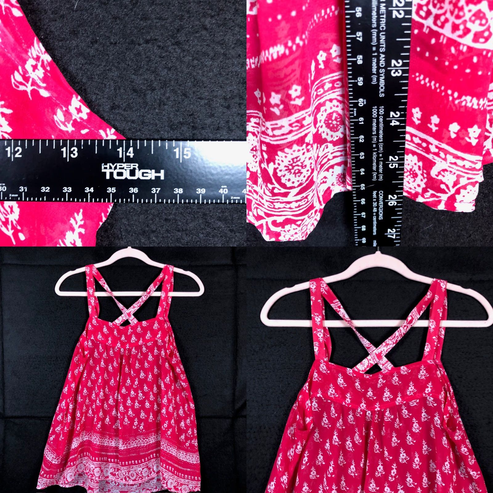 Express Express Tank Womens Blouse Large L Pink Floral Sleeveless Scoop Neck Shirt Casual Women's Daywear, Workwear, Party/Cocktail, Travel, Wedding Size L / US 10 / IT 46 - 8 Thumbnail
