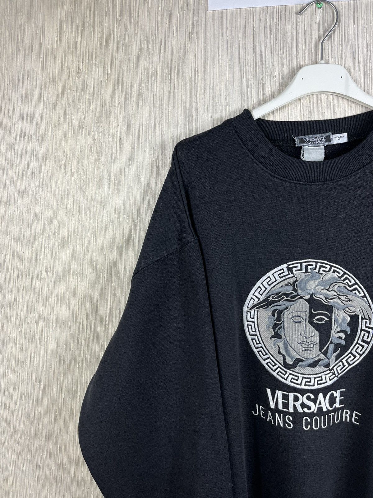 Versace × Vintage Vintage Versace Classic V2 medusa face sweatshirt big logo Size US XL / EU 56 / 4 - 6 Thumbnail