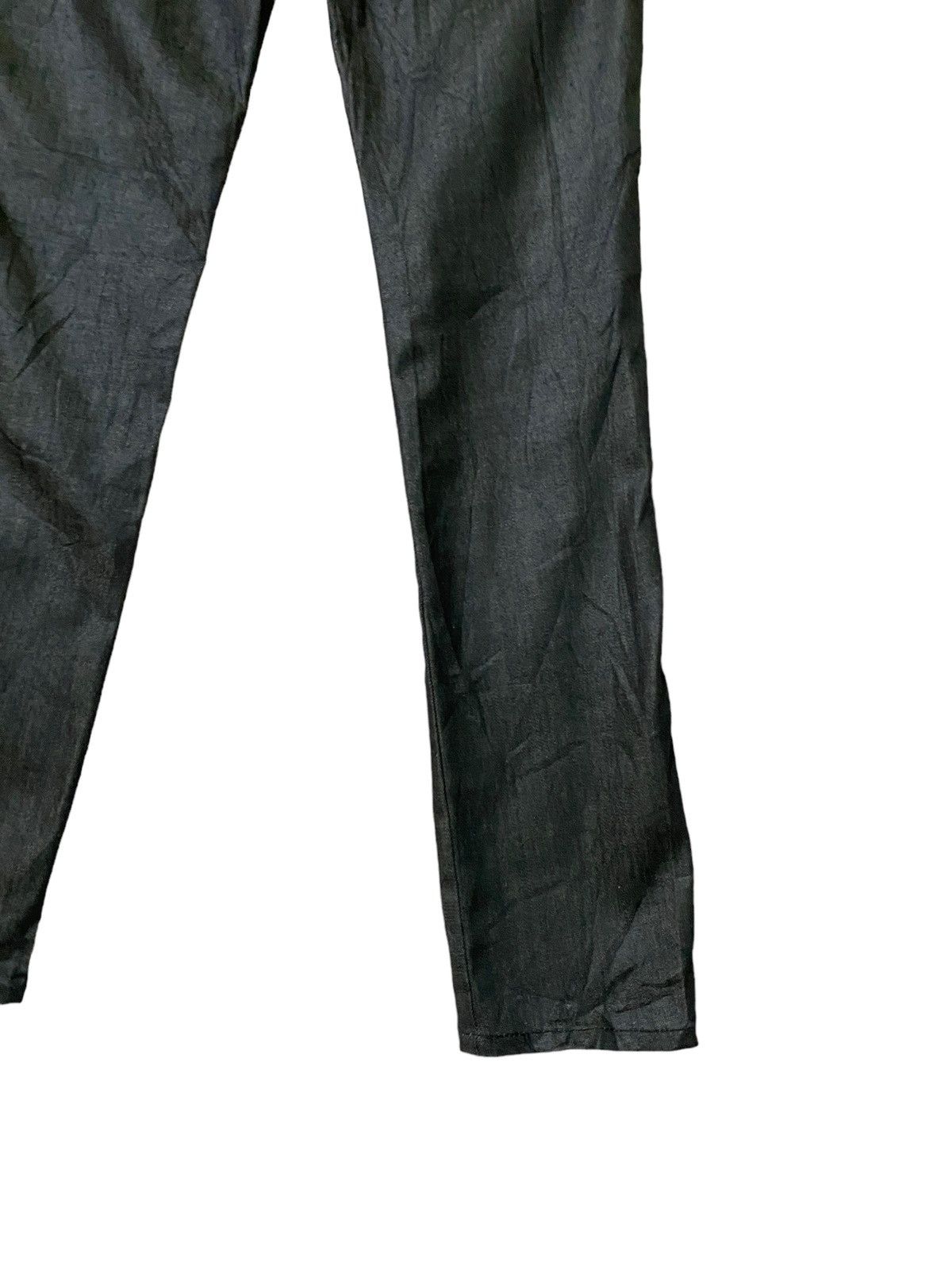 If Six Was Nine × Japanese Brand × Vintage Waxed BACK NUMBER Skinny Low Rise Denim Size US 27 - 14 Thumbnail
