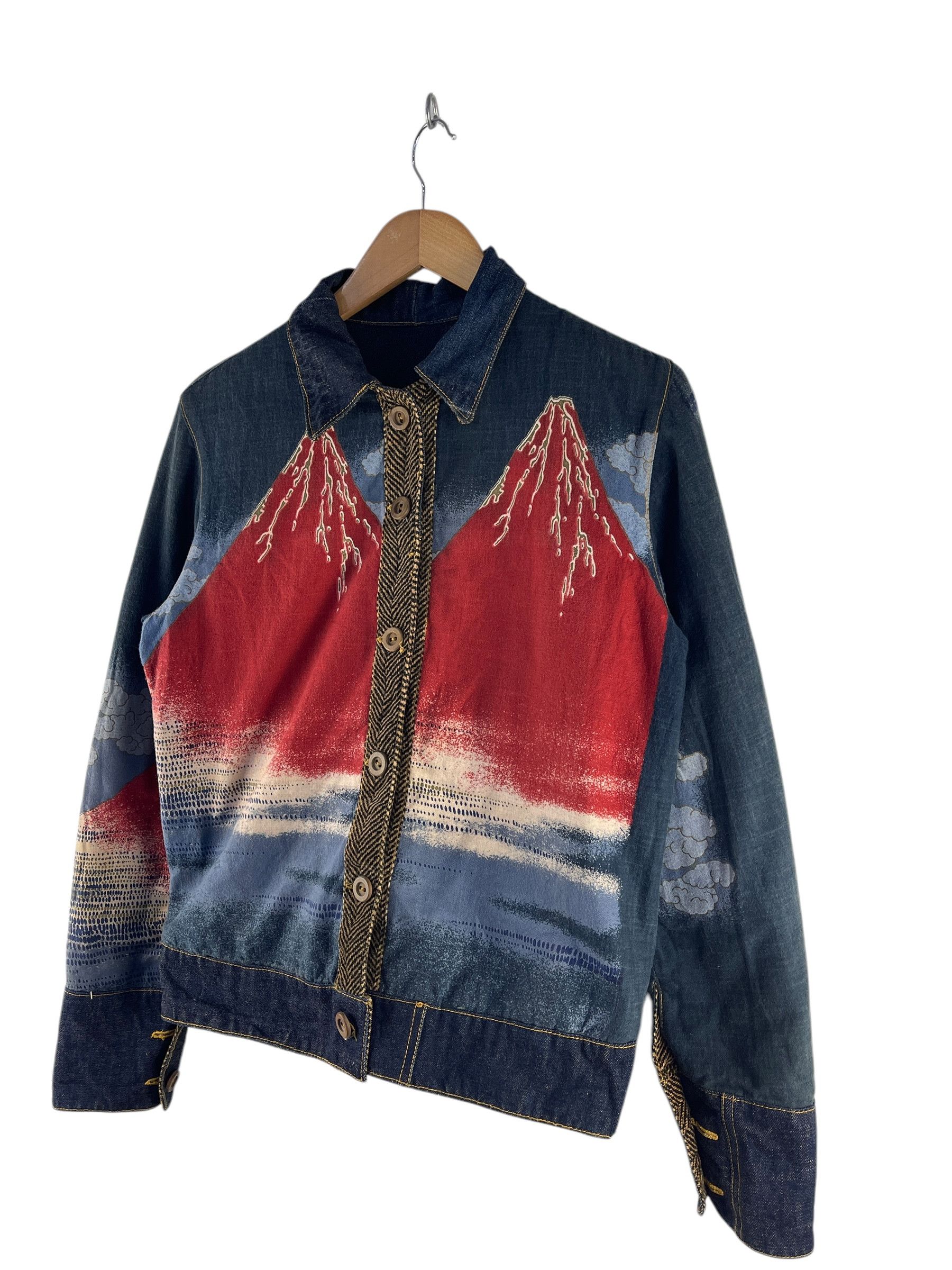 Japanese Brand Japanese Denim Patchwork Reversible Denim Jacket Size US S / EU 44-46 / 1 - 10 Thumbnail