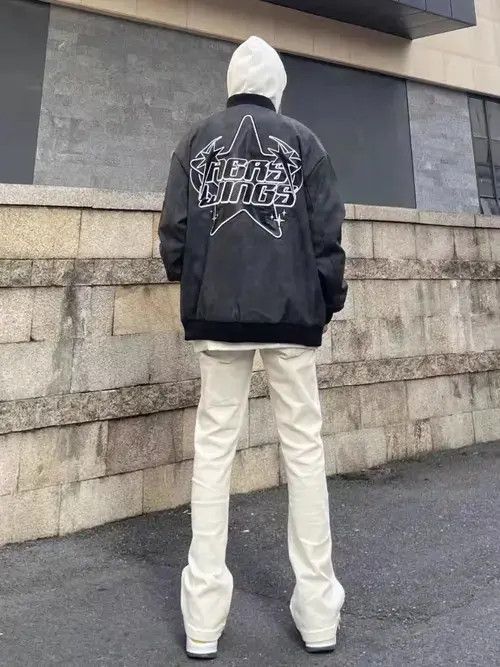 Japanese Brand × Jean High street apricot all-match stacked bootcut jeans Size US 32 / EU 48 - 3 Thumbnail