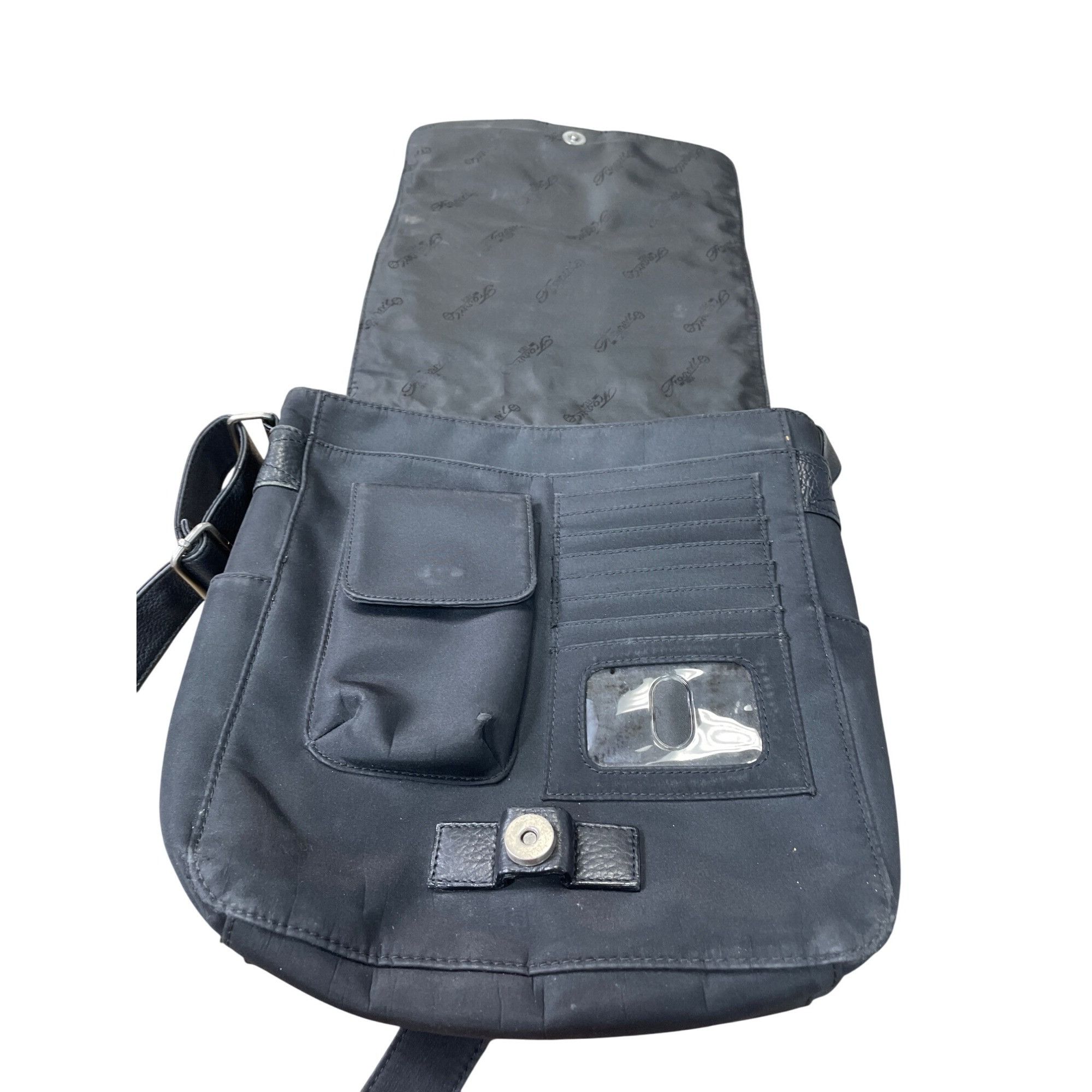 Fossil Fossil womans Black Leather Crossbody Messenger bag SKU 903 Size ONE SIZE - 8 Thumbnail