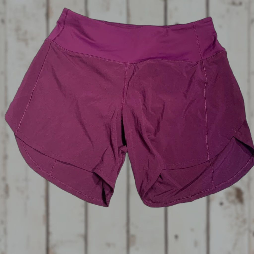 Lululemon Athletica Deep Purple Athletic Shorts Women 8 Regular Purple Athletic shorts