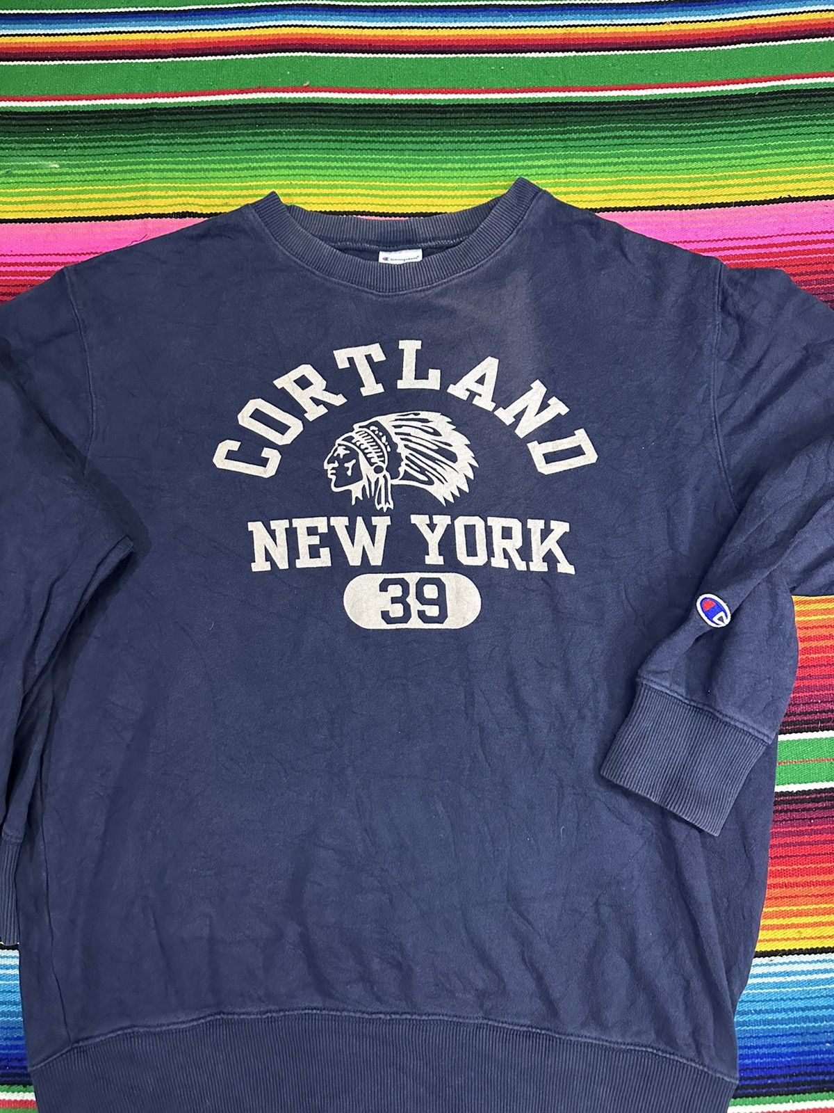 Champion 💥Champion SunFaded💥 Streetwear Champion CortLand NewYork💥 Size US L / EU 52-54 / 3 - 2 Thumbnail