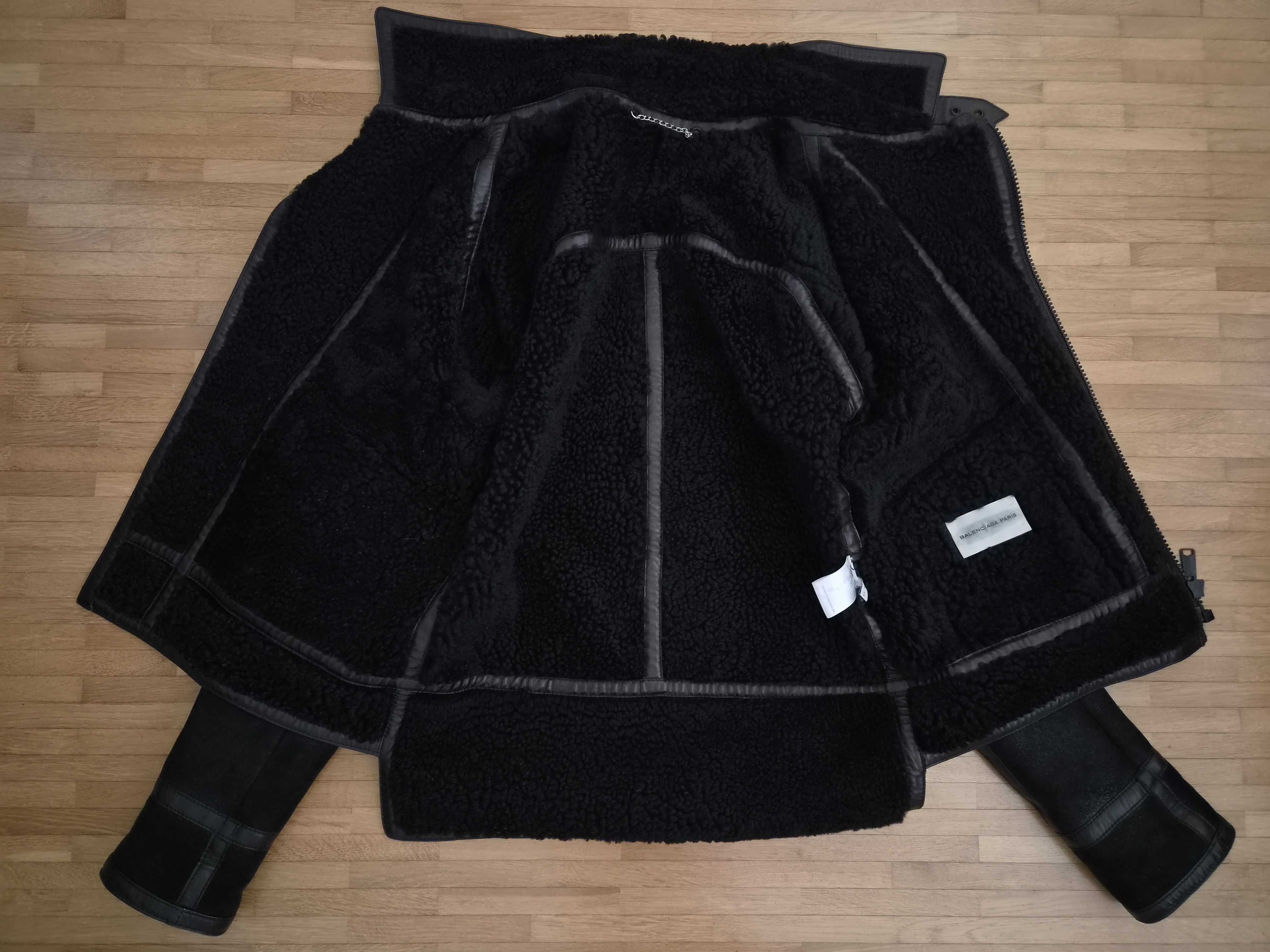 Balenciaga AW08 Balenciaga Ghesquière Lambskin Shearling Leather Jacket Size US M / EU 48-50 / 2 - 8 Thumbnail