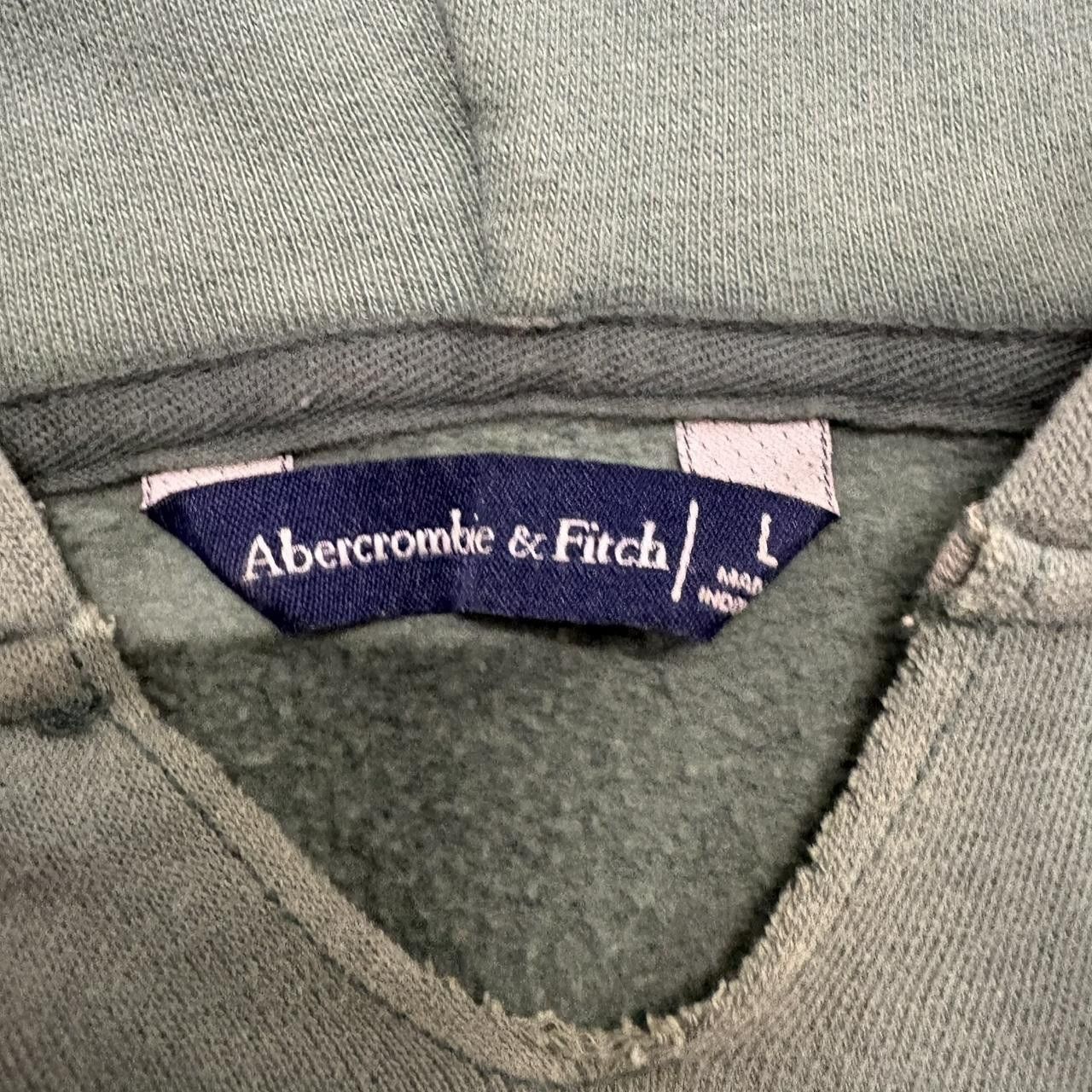 Abercrombie & Fitch Crazy Vintage Y2K/2000s Abercrombie And Fitch Green quality Streetwear Hoodie! Size US L / EU 52-54 / 3 - 4 Thumbnail