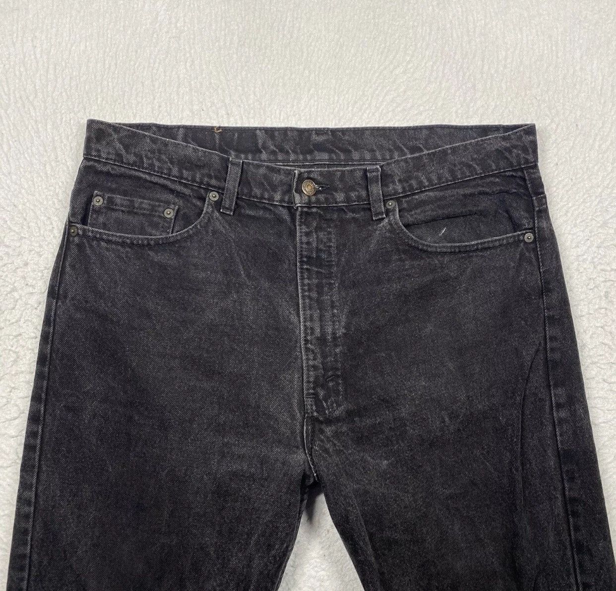 Levi's Vintage Levi 505 Black Denim Jeans USA 38X32 Actual 36X32 Size US 36 / EU 52 - 4 Thumbnail