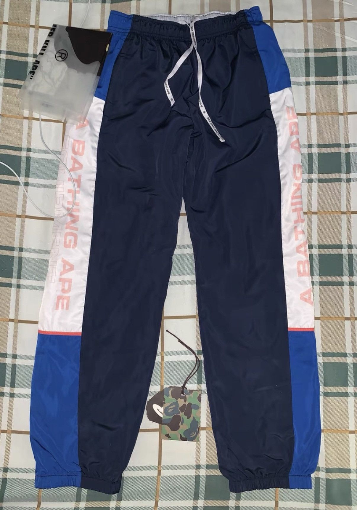 Bape BAPE OG Nigo era black woven track pants Size US 32 / EU 48 - 1 Thumbnail