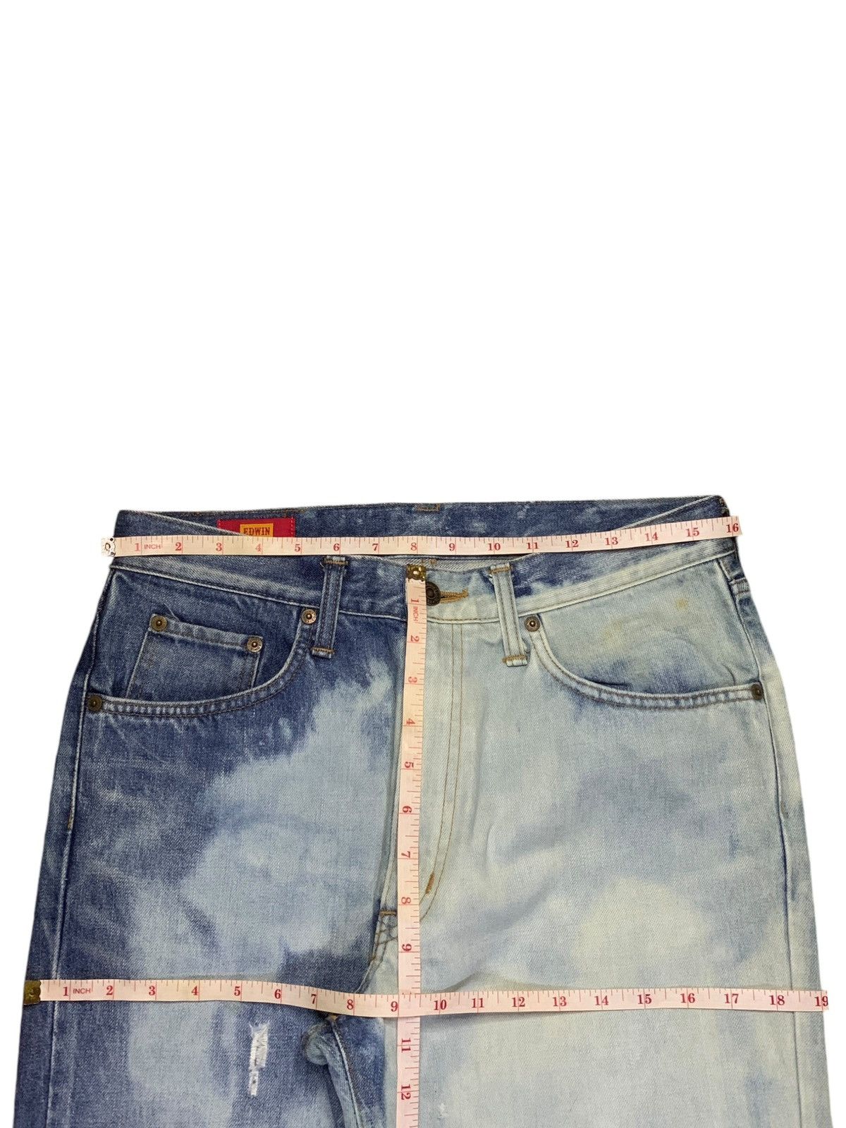 Edwin SALES🔥Vintage Edwin Acid Wash Hybrid Style Loose Jeans Size US 31 - 12 Thumbnail