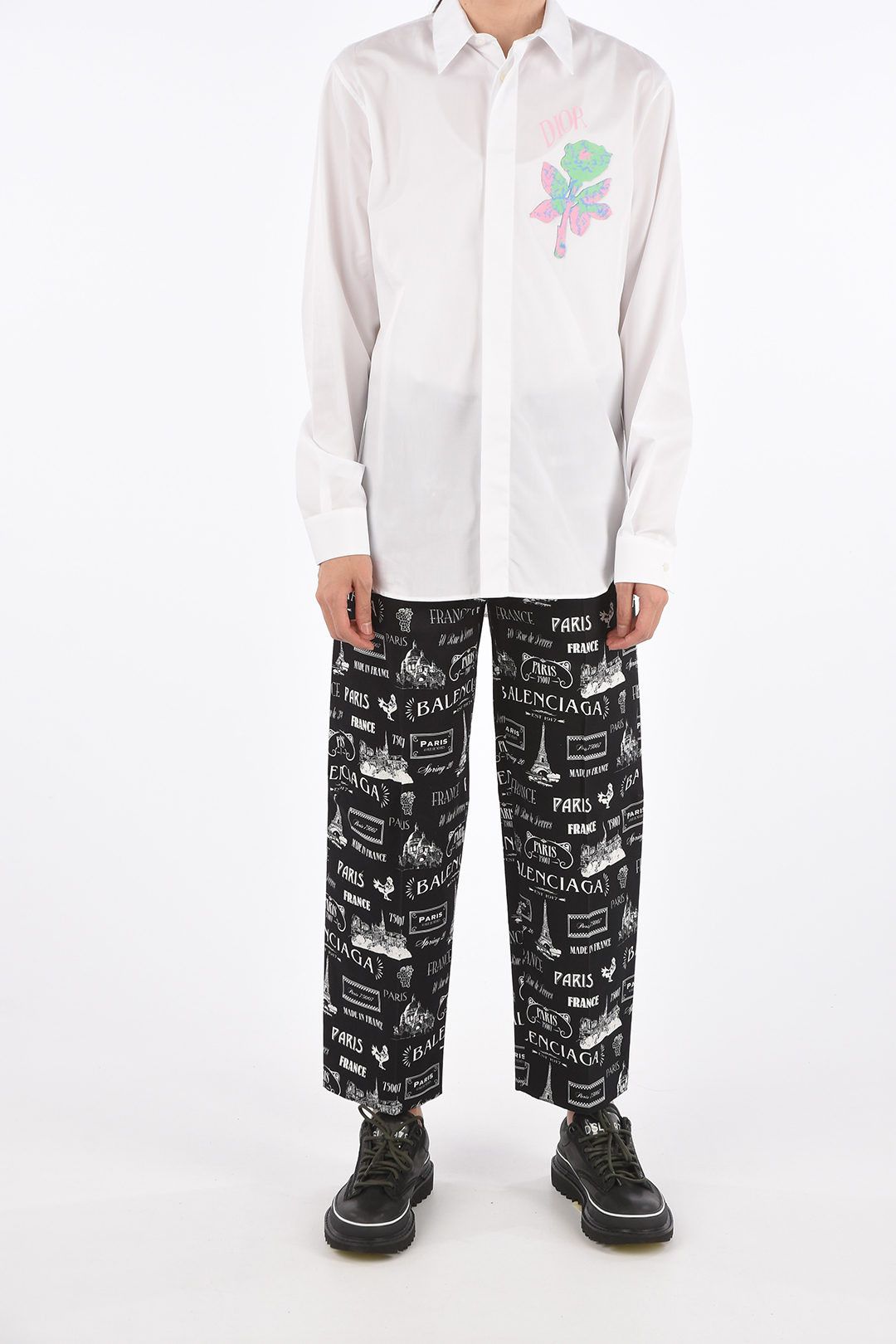 Balenciaga o1tko11025 Paris-Resto Pants in Black Size US 30 / EU 46 - 4 Thumbnail