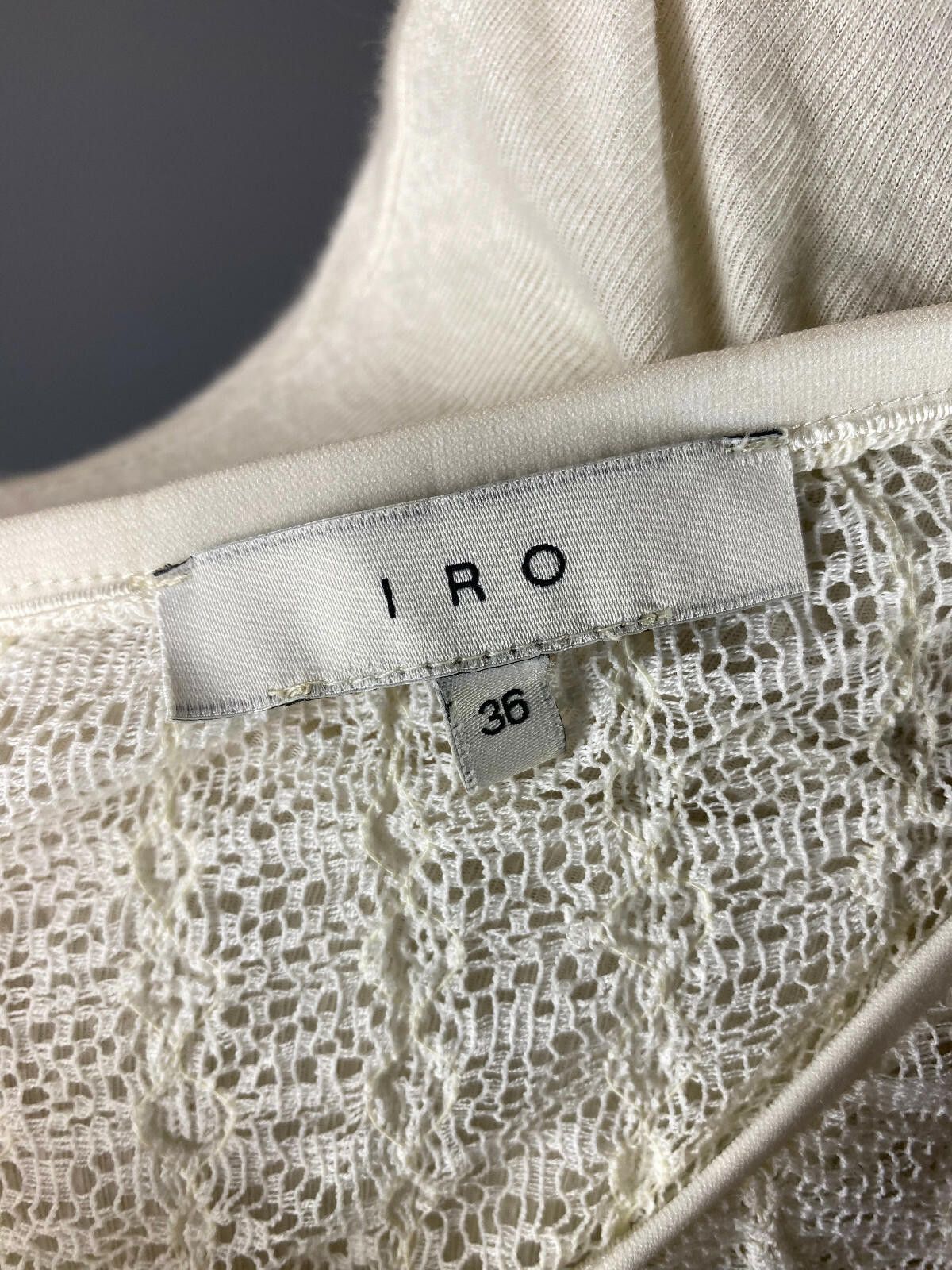 Iro Iro White Mesh Open Shoulder Blouse Sweater Size 36 Size M / US 6-8 / IT 42-44 - 8 Thumbnail