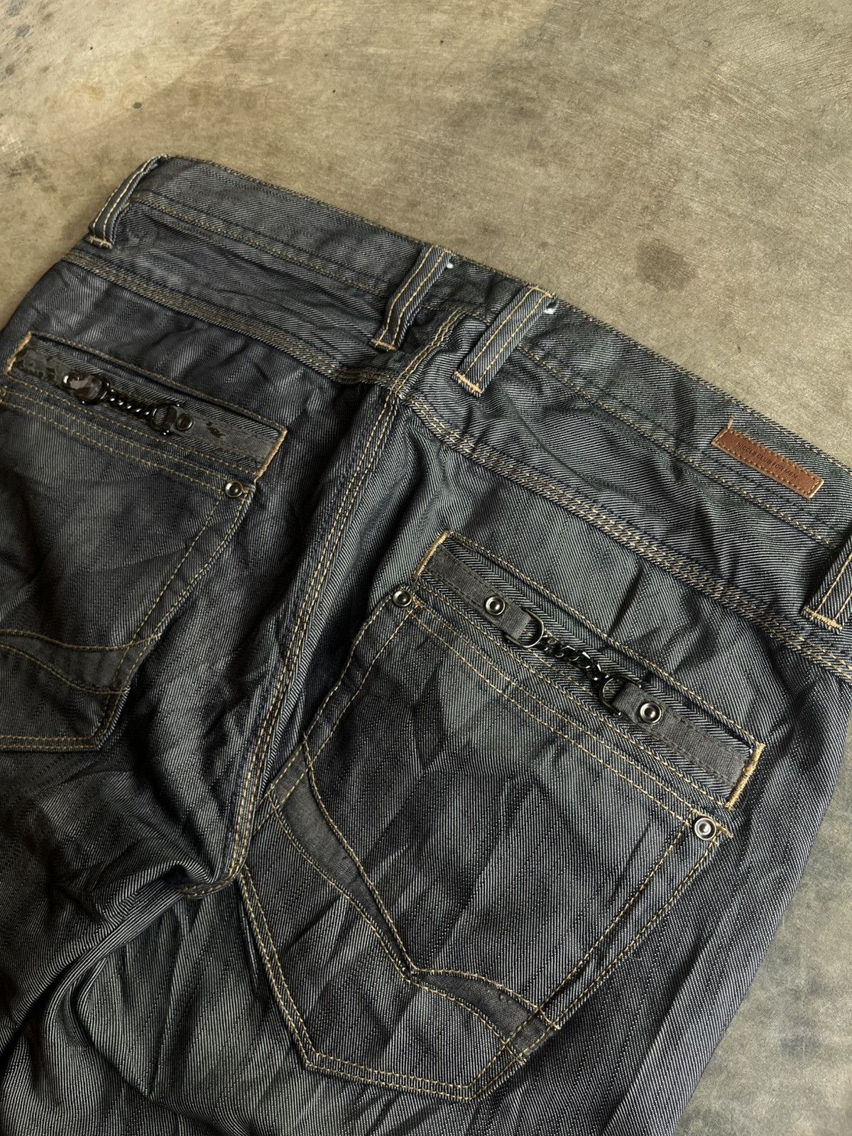 Isamu Katayama Backlash NCFM JAPANESE NICOLE CLUB FOR MEN FLARE DENIM PANTS BOOT CUT Size US 32 / EU 48 - 8 Thumbnail