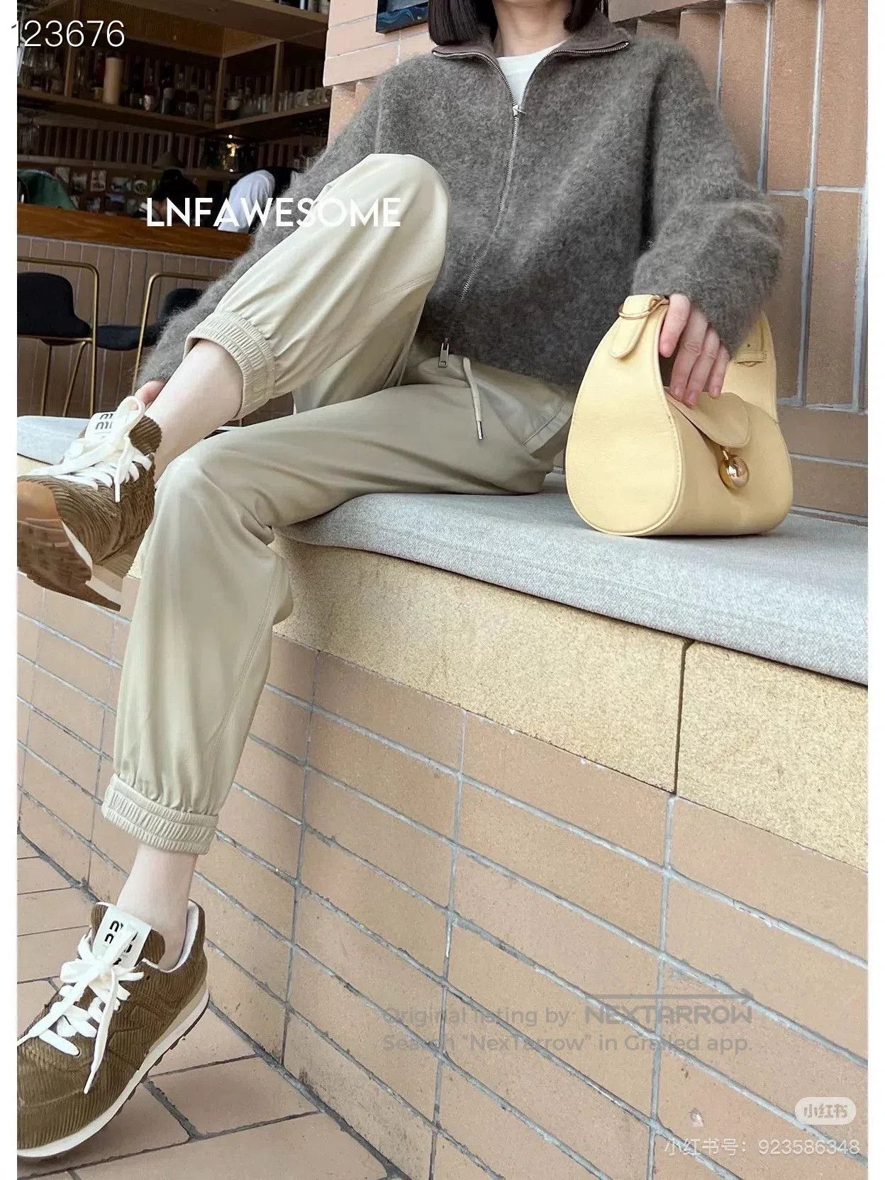 Miu Miu Miumiu New Balance 574 Striped Corduroy Sneakers. Size US 4.5 / IT 34.5 - 8 Thumbnail