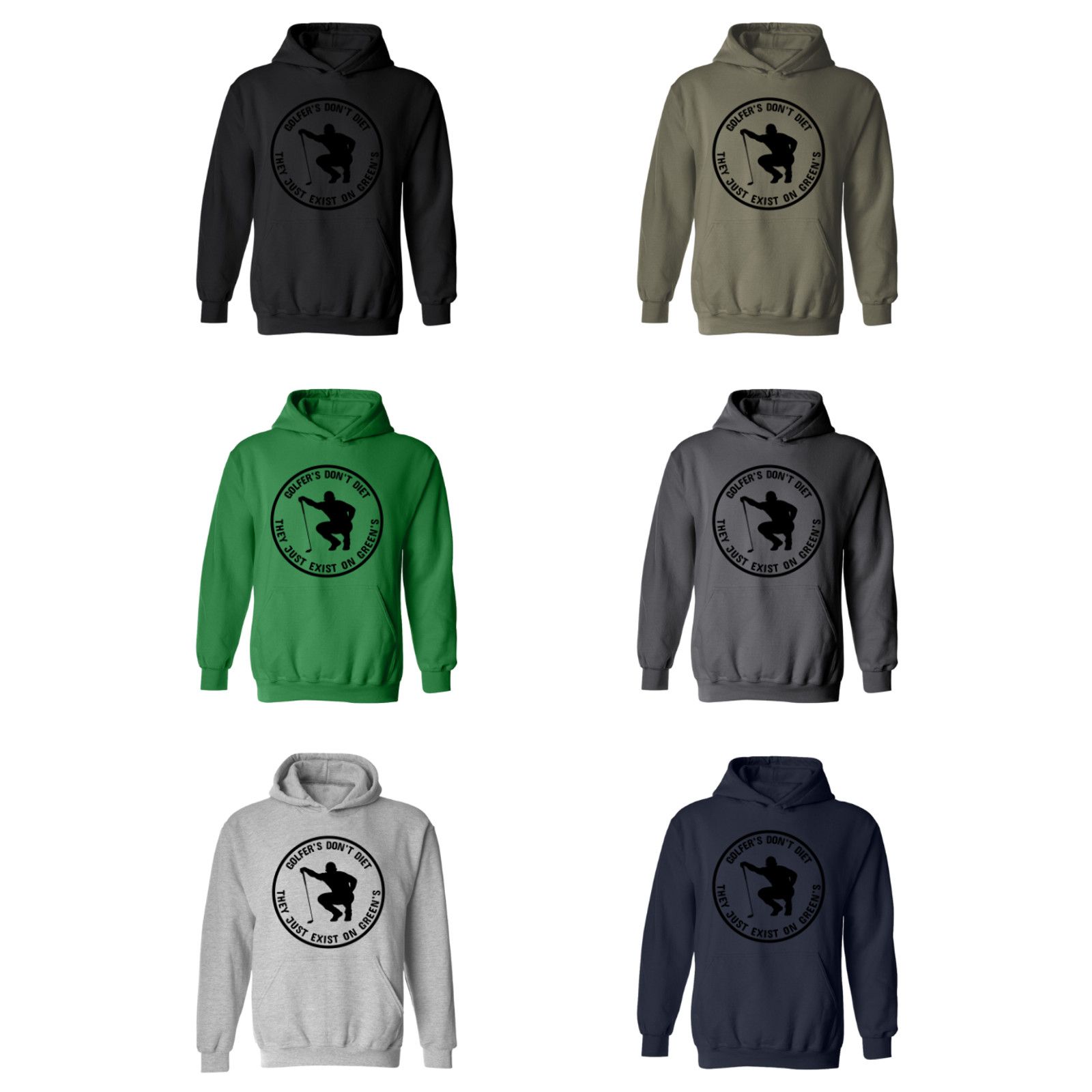 & Other Stories Golf Hoodie Golfers Don't Diet Funny Man Golfer Sweatshirt Size US L / EU 52-54 / 3 - 3 Thumbnail