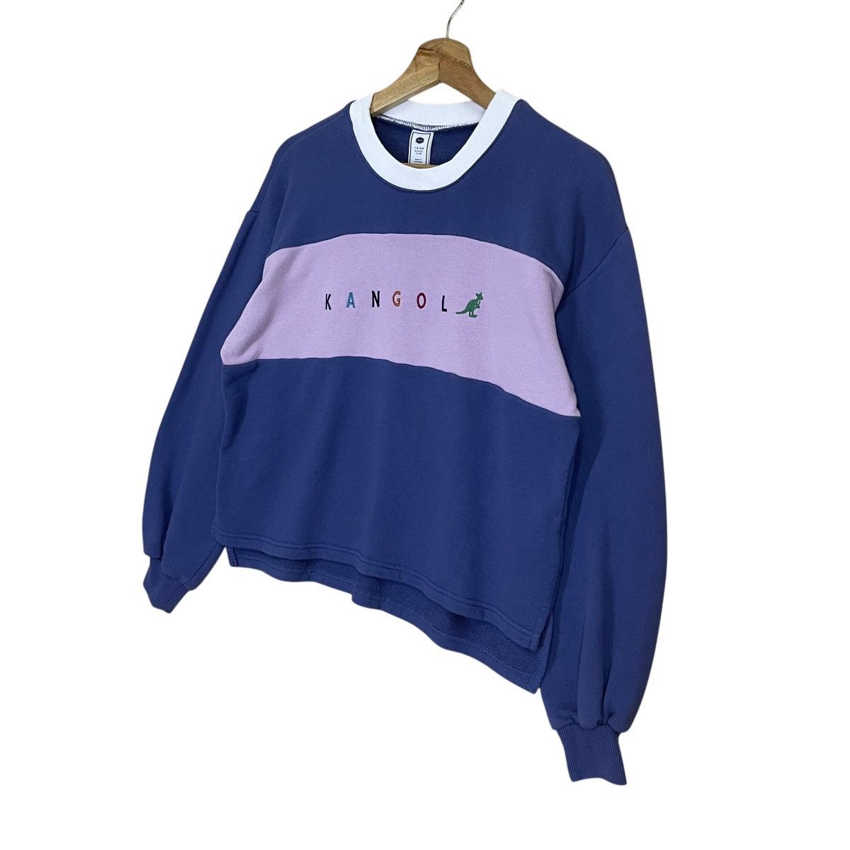 Japanese Brand × Kangol KANGOL PULLOVER CROPPED SWEATSHIRT Size US S / EU 44-46 / 1 - 3 Thumbnail